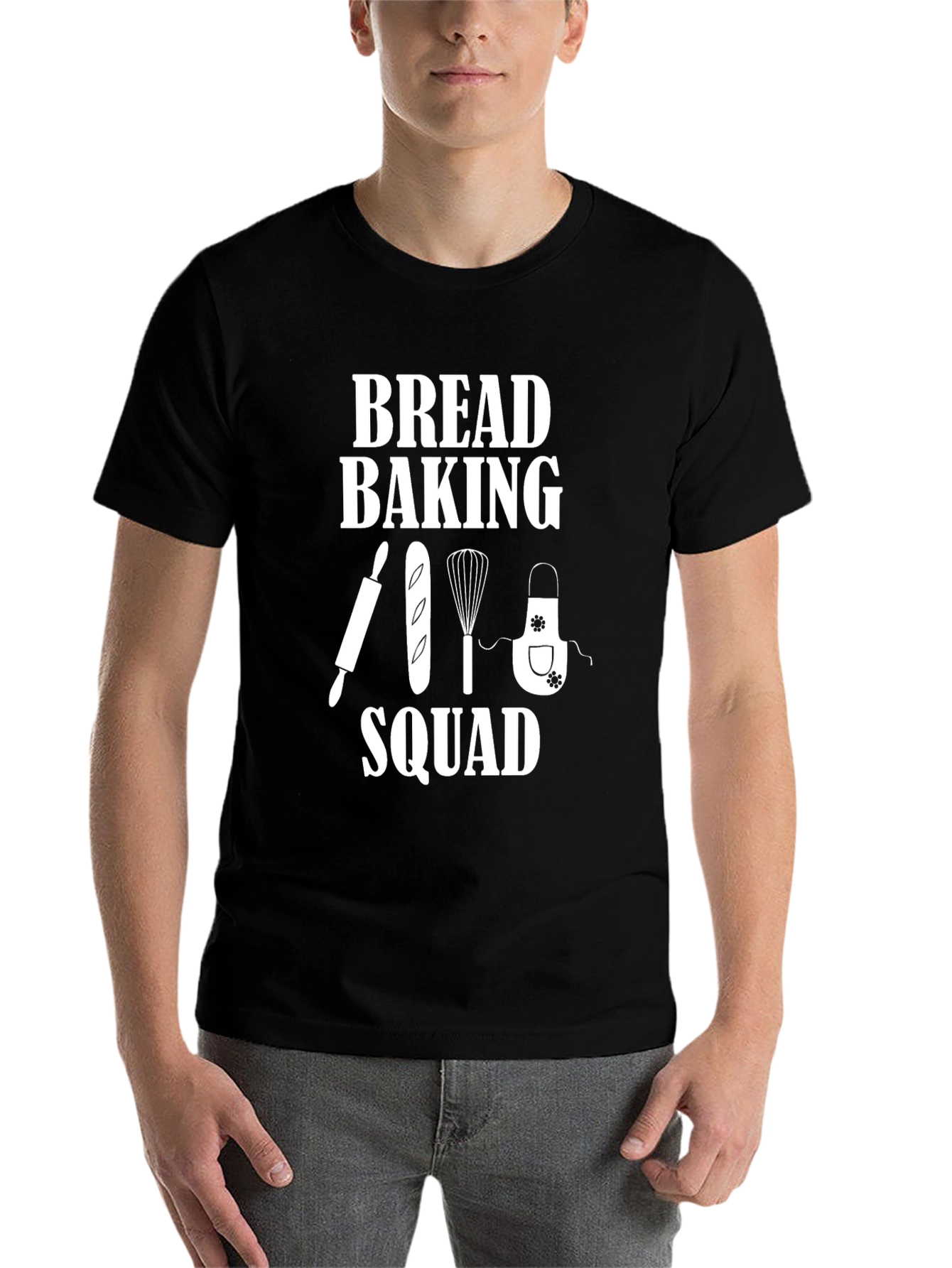 Bread Baking Squad Black T-Shirt