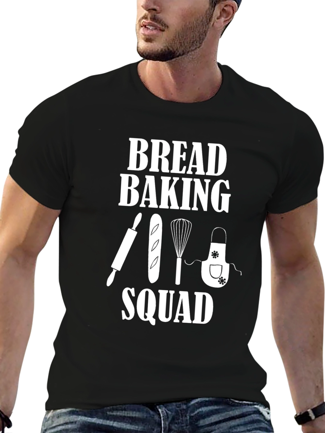 Bread Baking Squad Black T-Shirt
