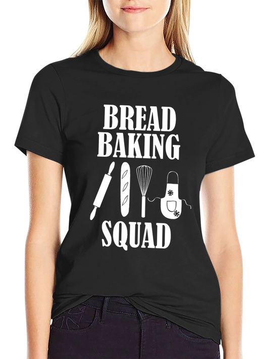 Bread Baking Squad Black T-Shirt