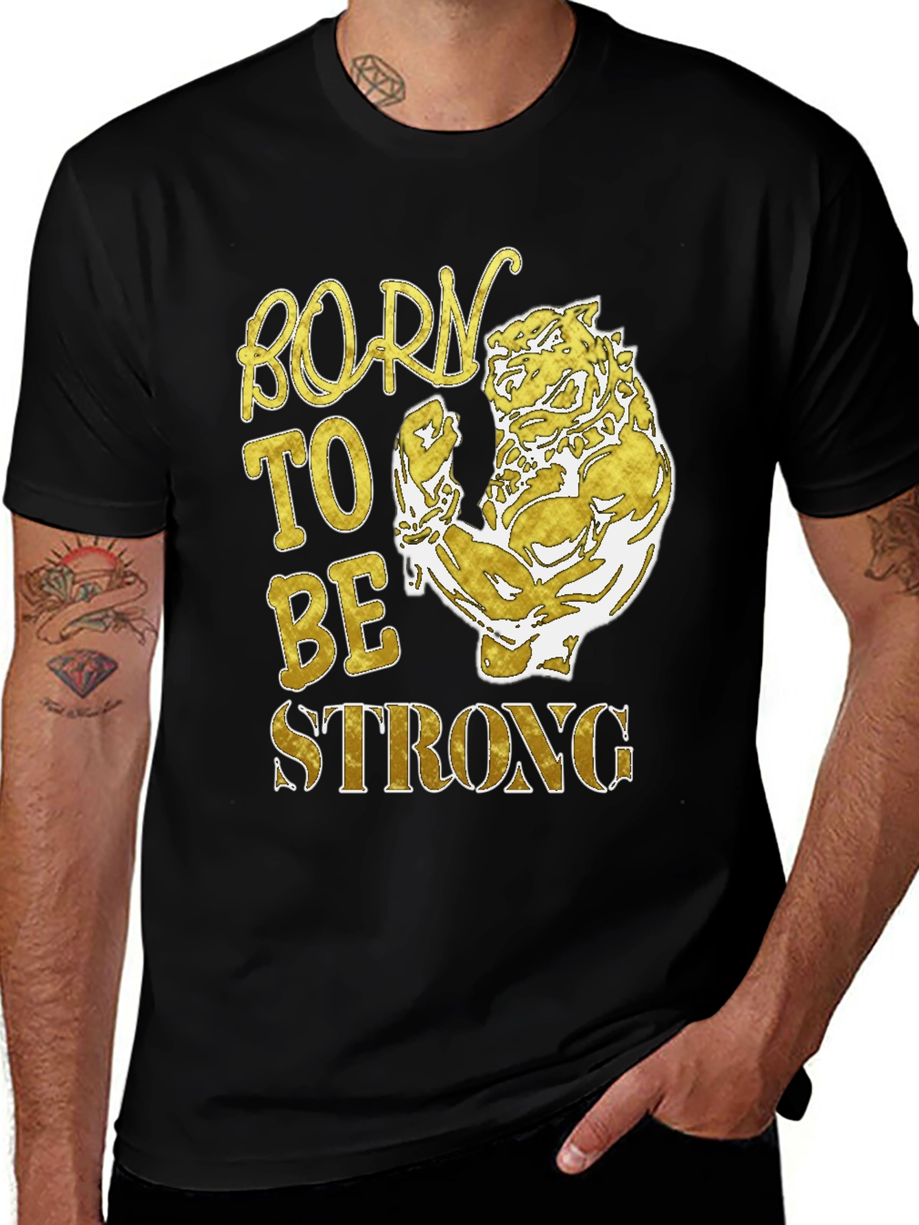 Born To Be Strong Mens T-Shirt