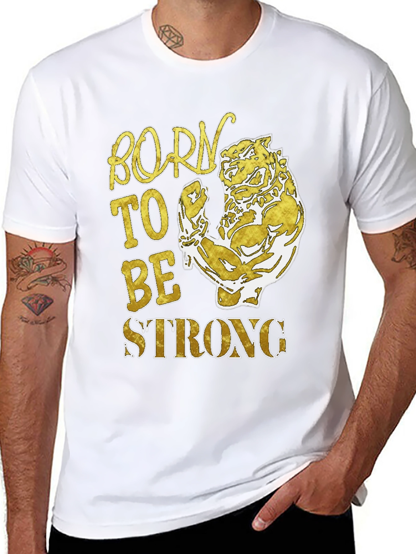 Born To Be Strong Mens T-Shirt