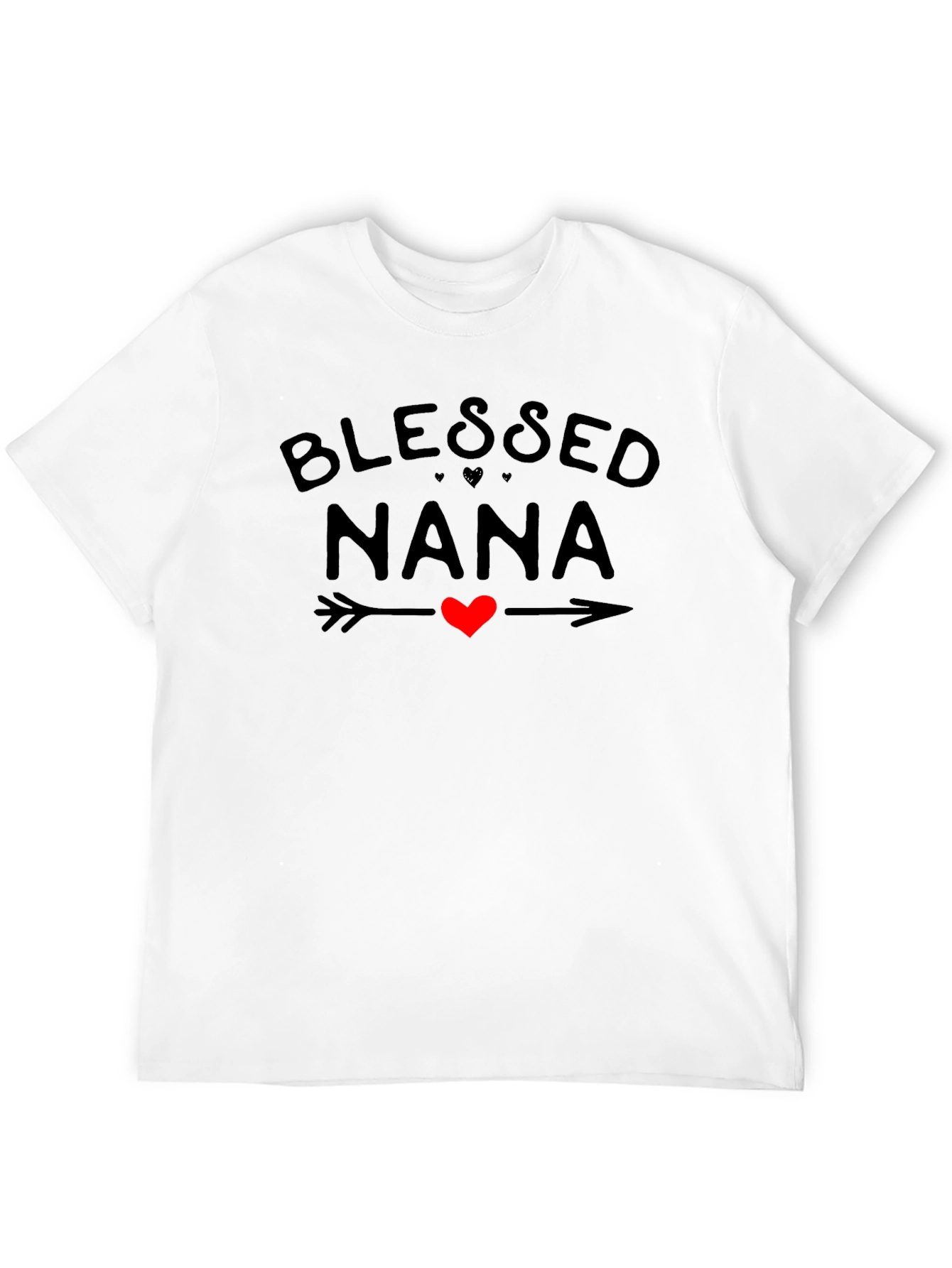 Blessed Nana Graphic Tee Heart Arrow Shirt