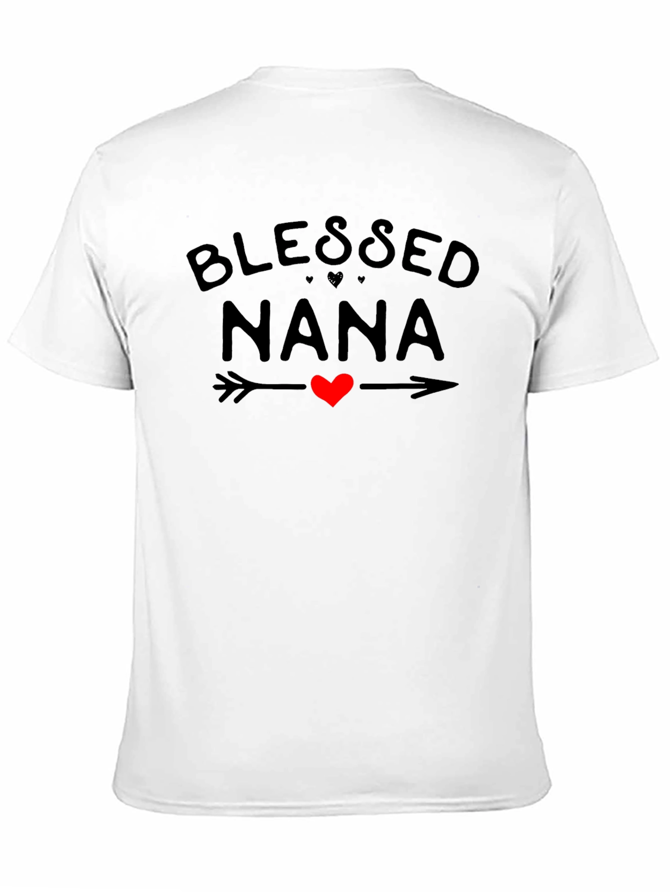Blessed Nana Graphic Tee Heart Arrow Shirt