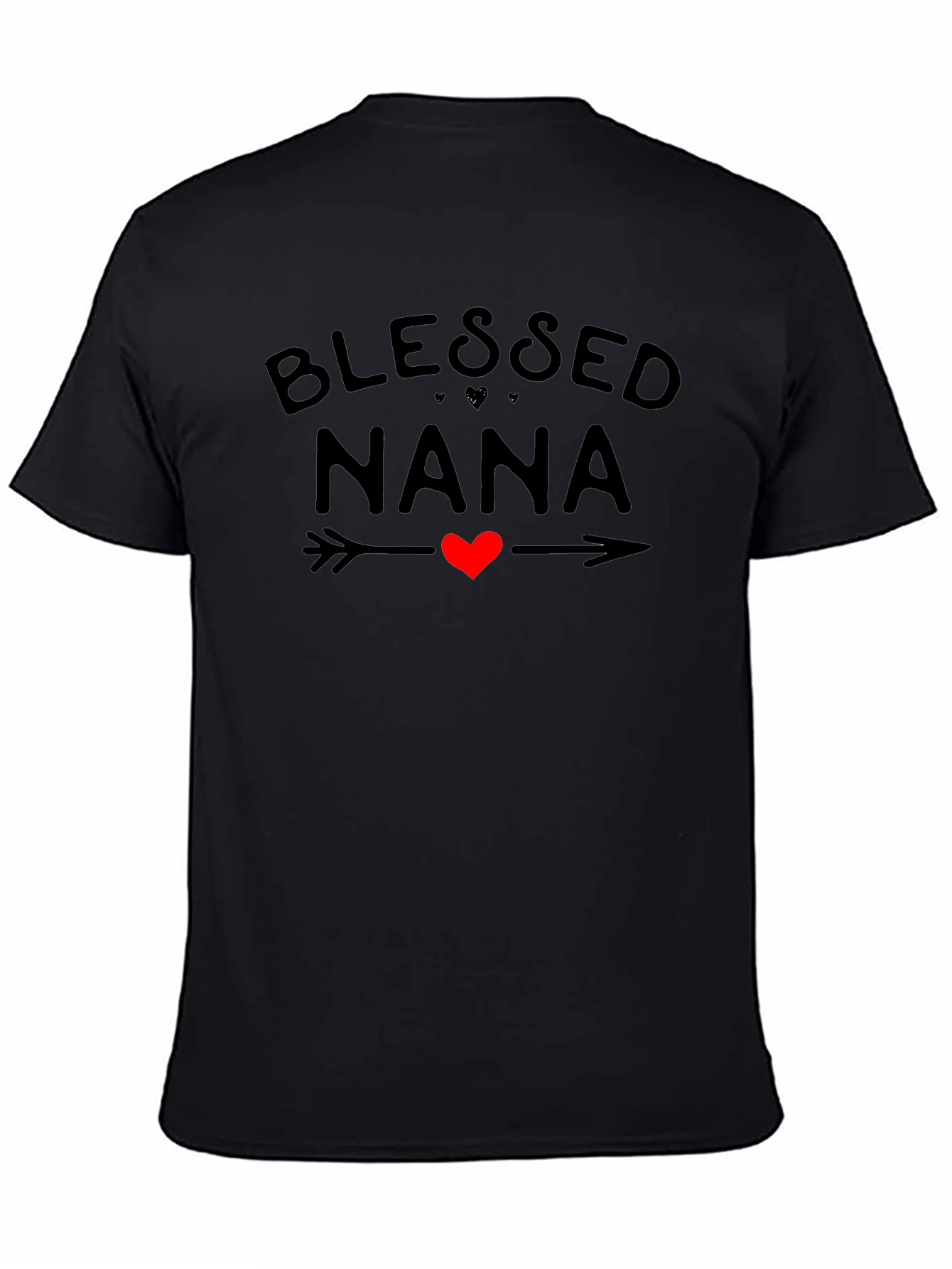 Blessed Nana Graphic Tee Heart Arrow Shirt