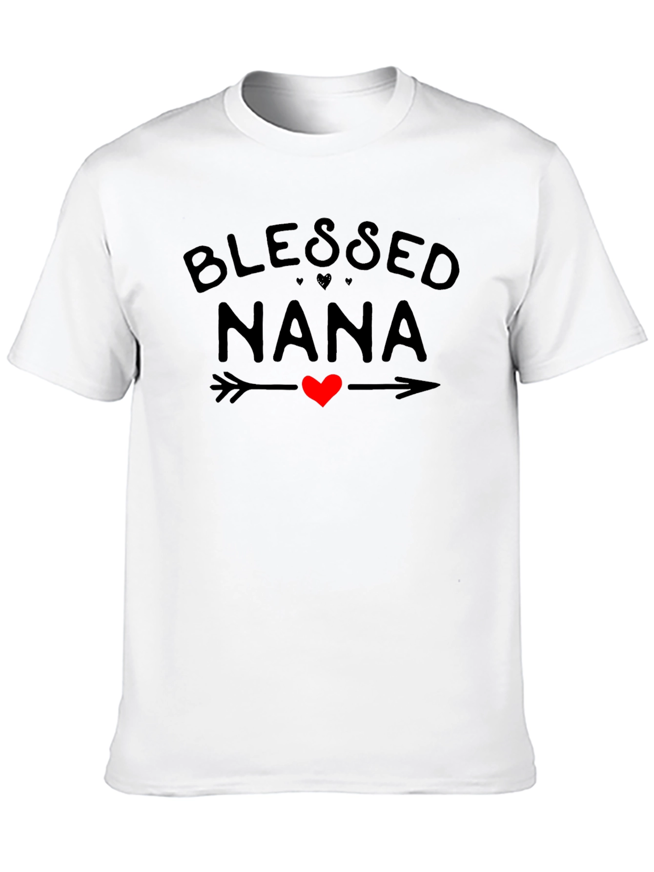 Blessed Nana Graphic Tee Heart Arrow Shirt