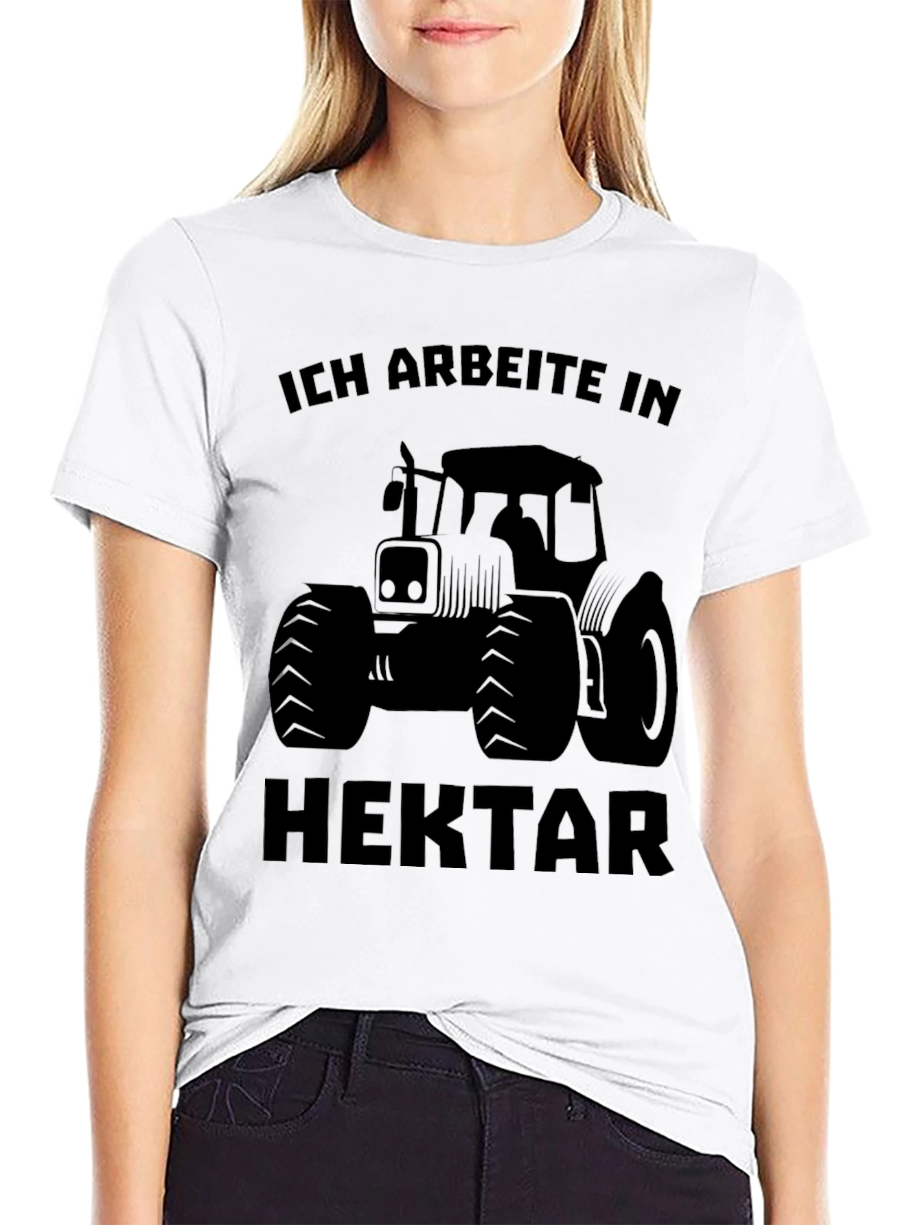 Ich Arbeite In Hektar Tractor T-Shirt