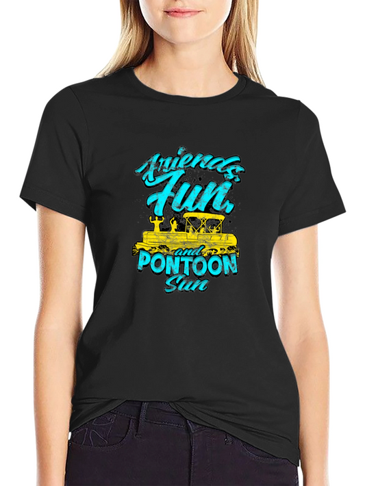 Friends Fun Pontoon Sun Graphic Tee