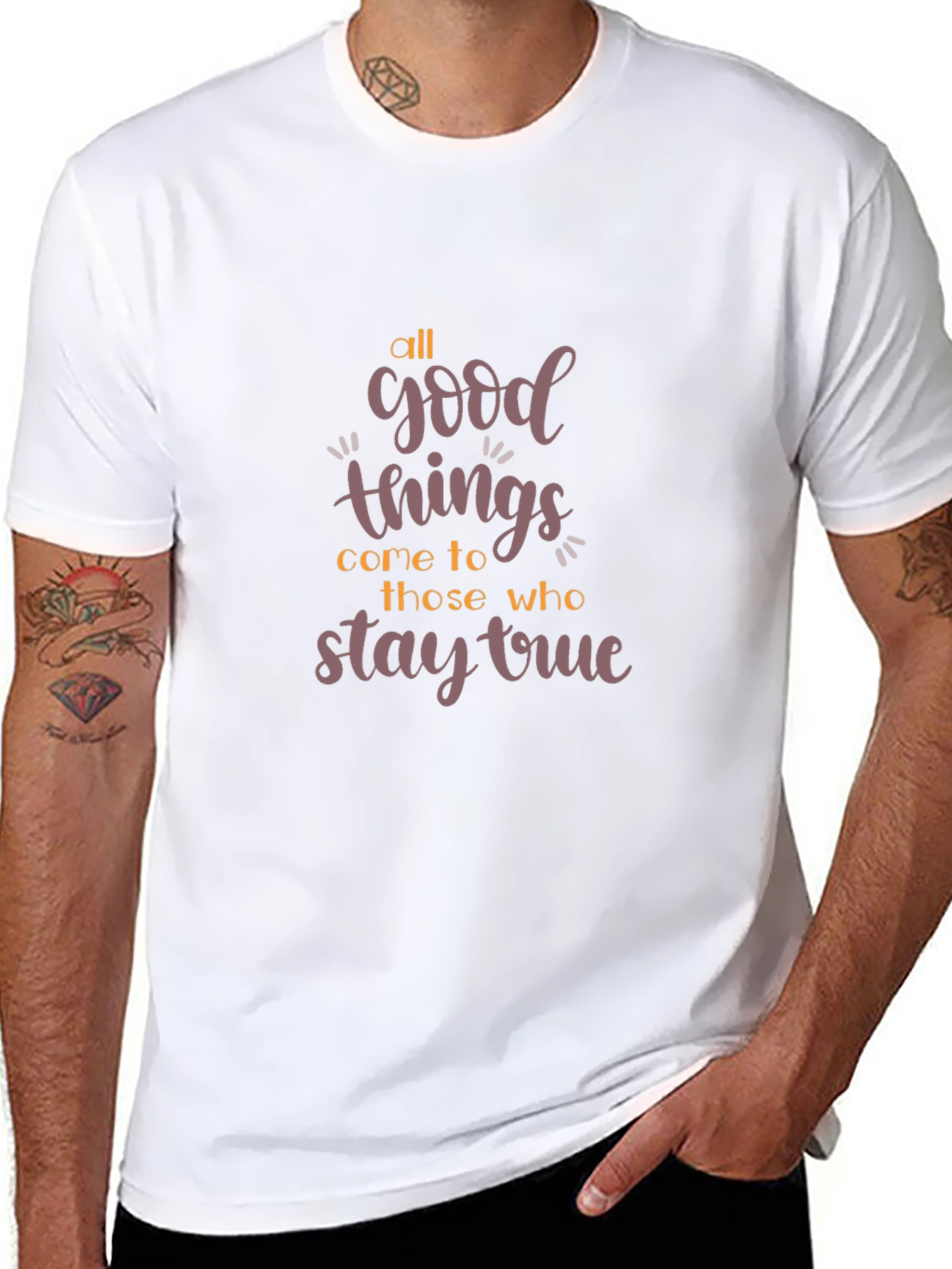 All Good Things Stay True Graphic Tee - Black