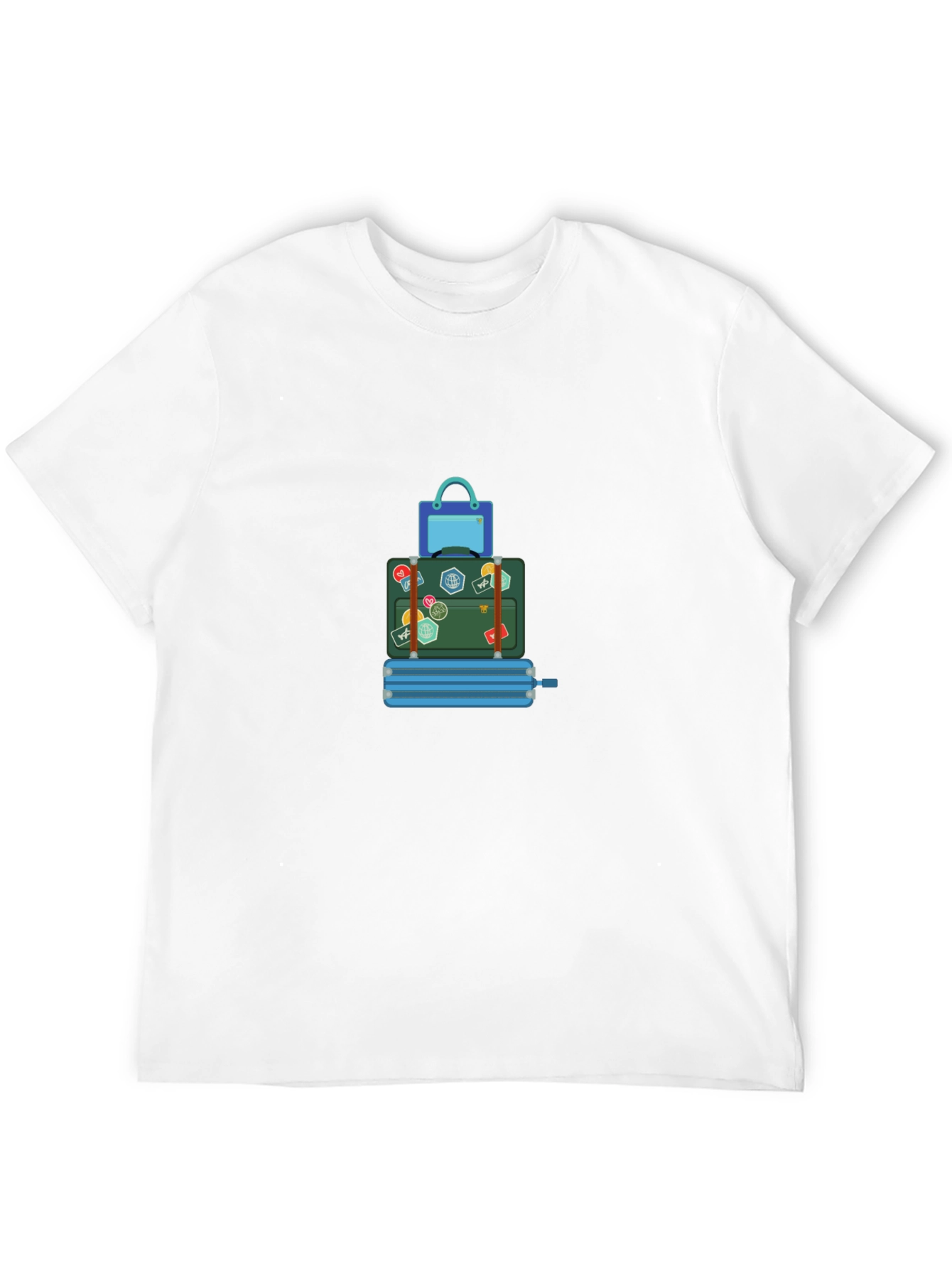 Travel Stack Graphic T-Shirt - Black