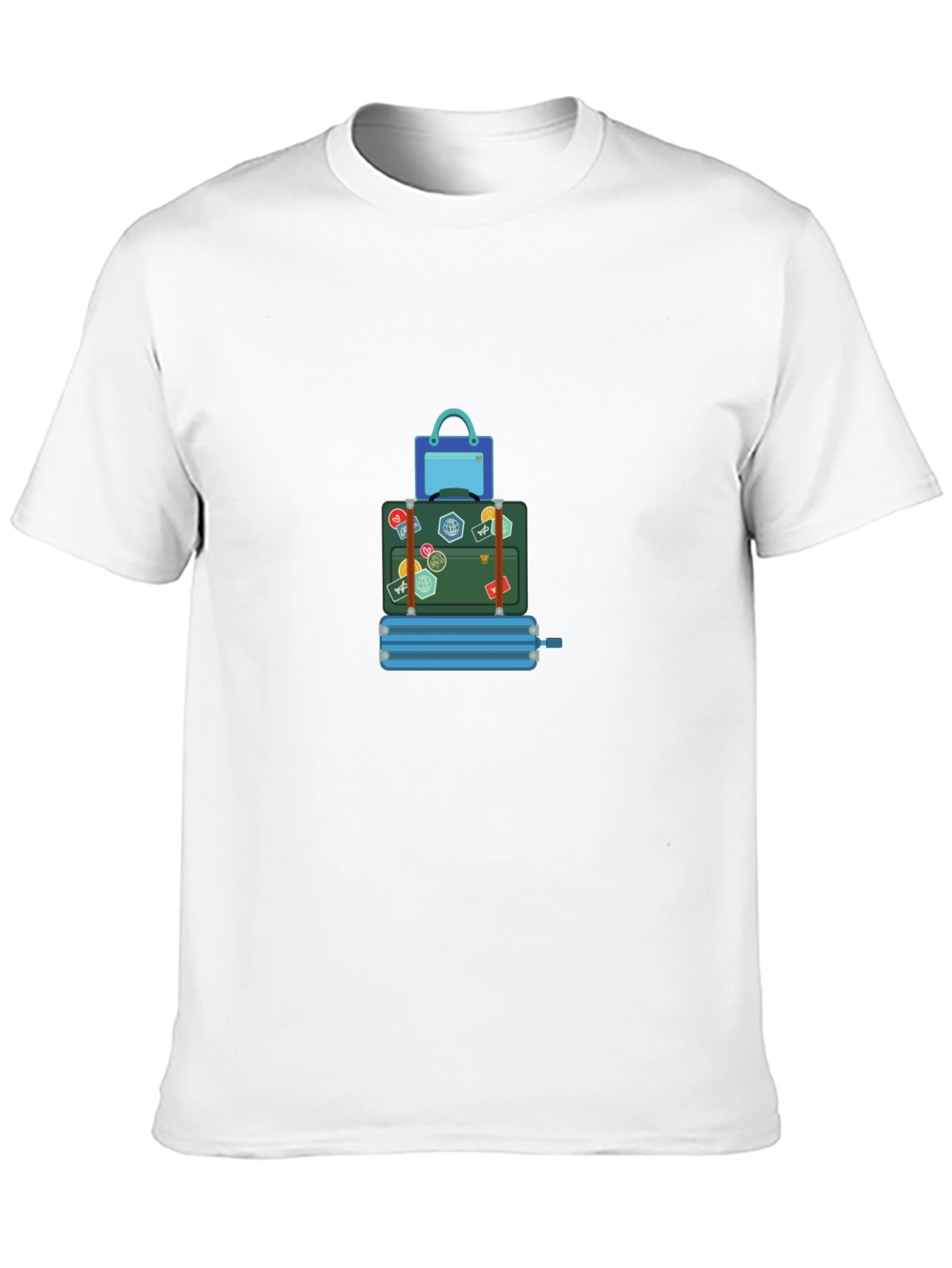 Travel Stack Graphic T-Shirt - Black
