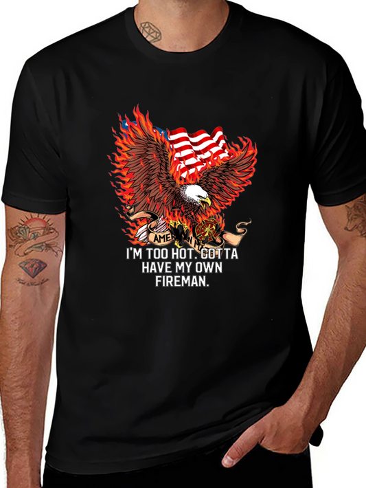 Fiery Fireman Graphic Tee
