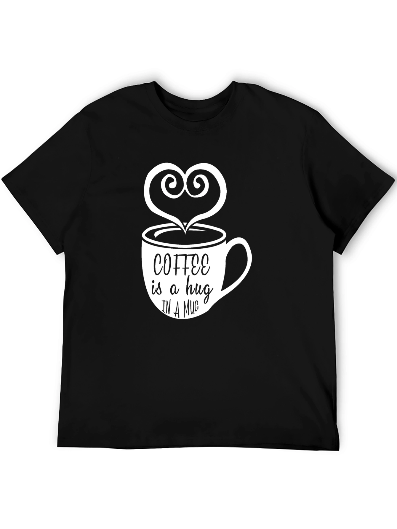 Coffee is a Hug T-Shirt - Unisex Black Tee