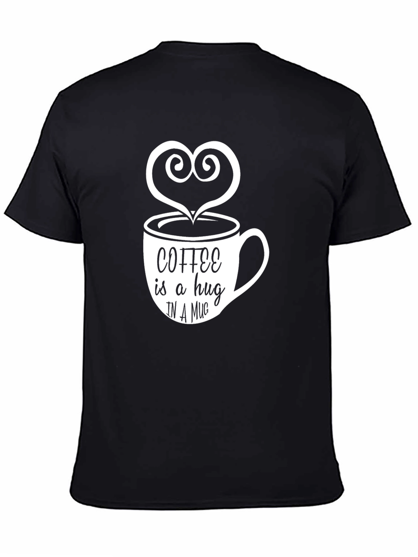 Coffee is a Hug T-Shirt - Unisex Black Tee
