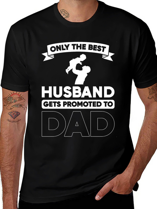 Best Husband Promoted to Dad Graphic Tee