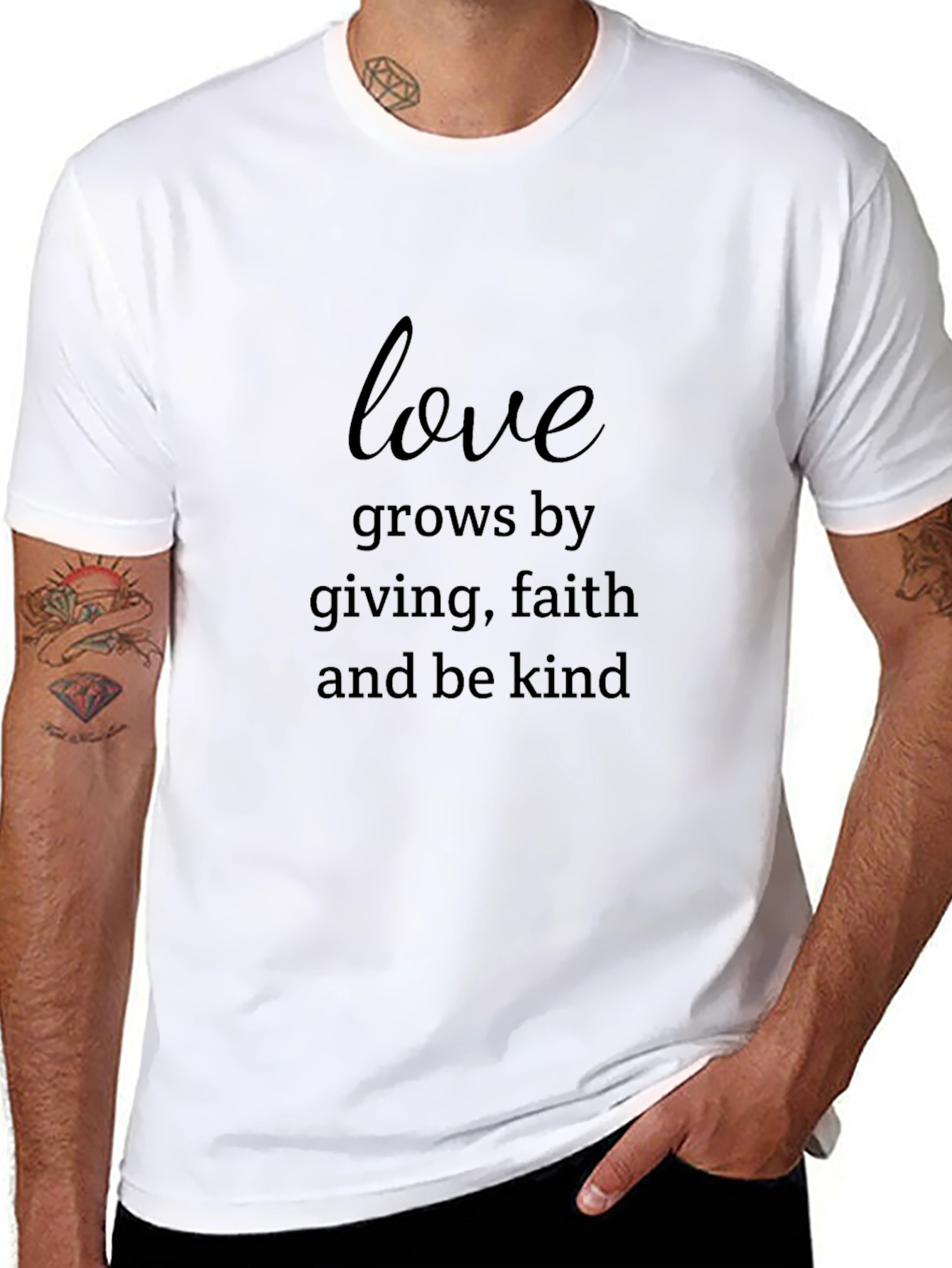 Love Grows Black Graphic Tee