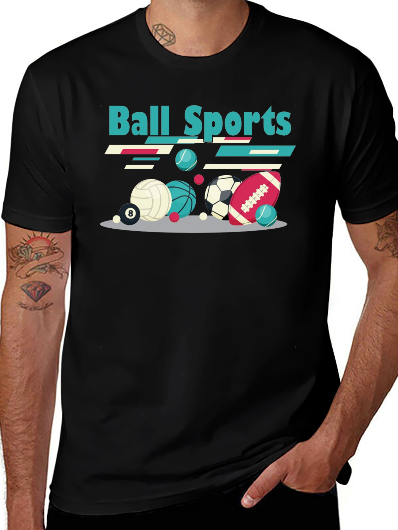 Ball Sports Graphic T-Shirt