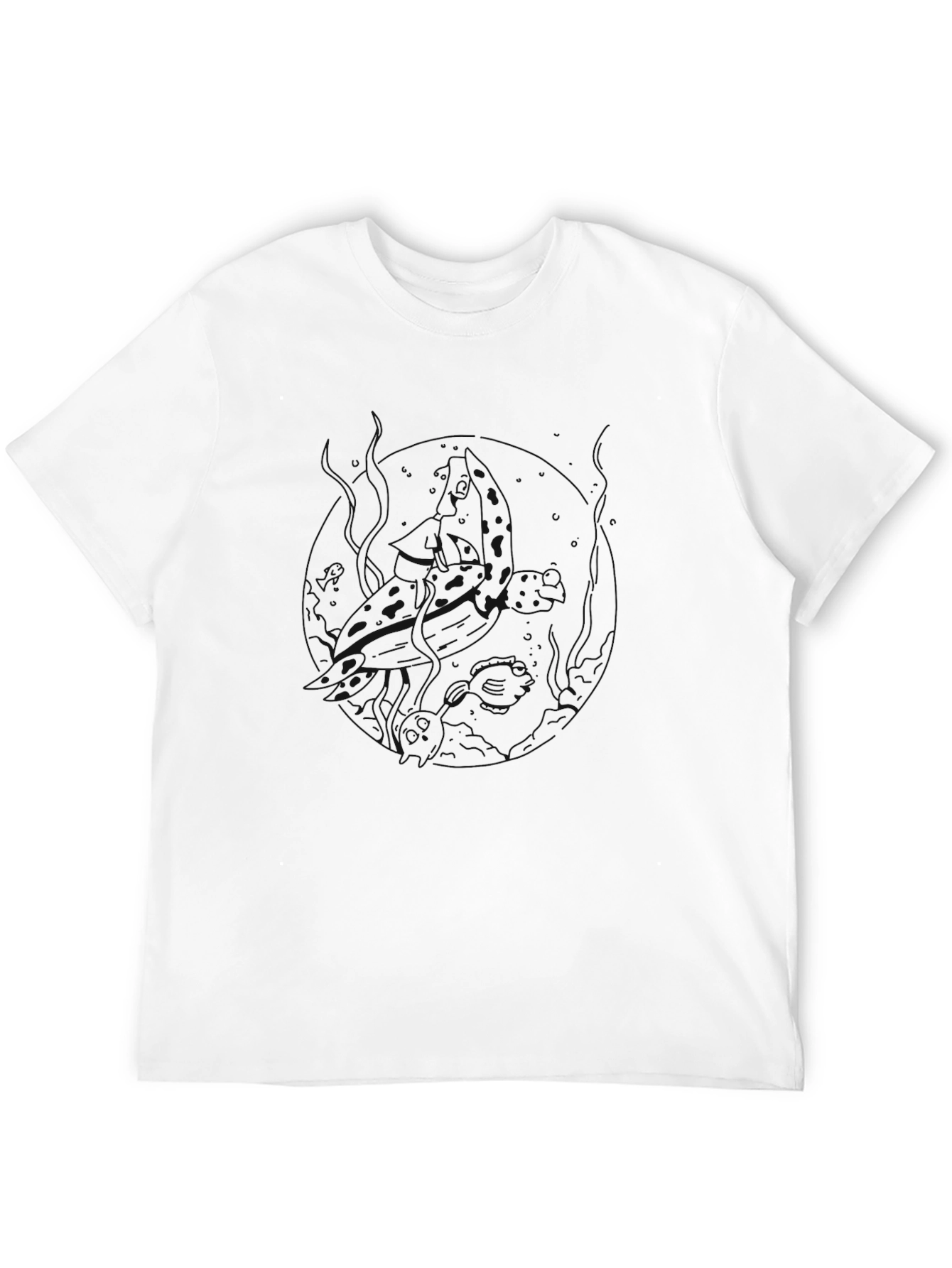 Classic Black Cotton Crew Neck T-Shirt