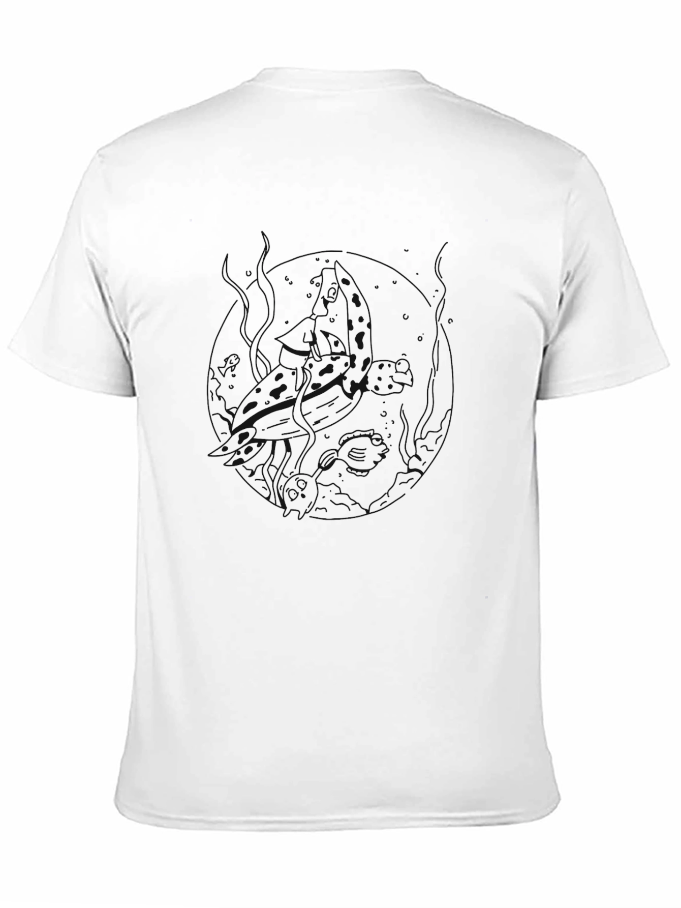 Classic Black Cotton Crew Neck T-Shirt