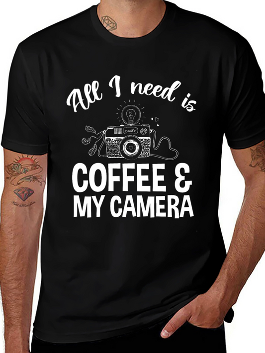 Coffee & Camera Graphic Tee - Photographers Essential