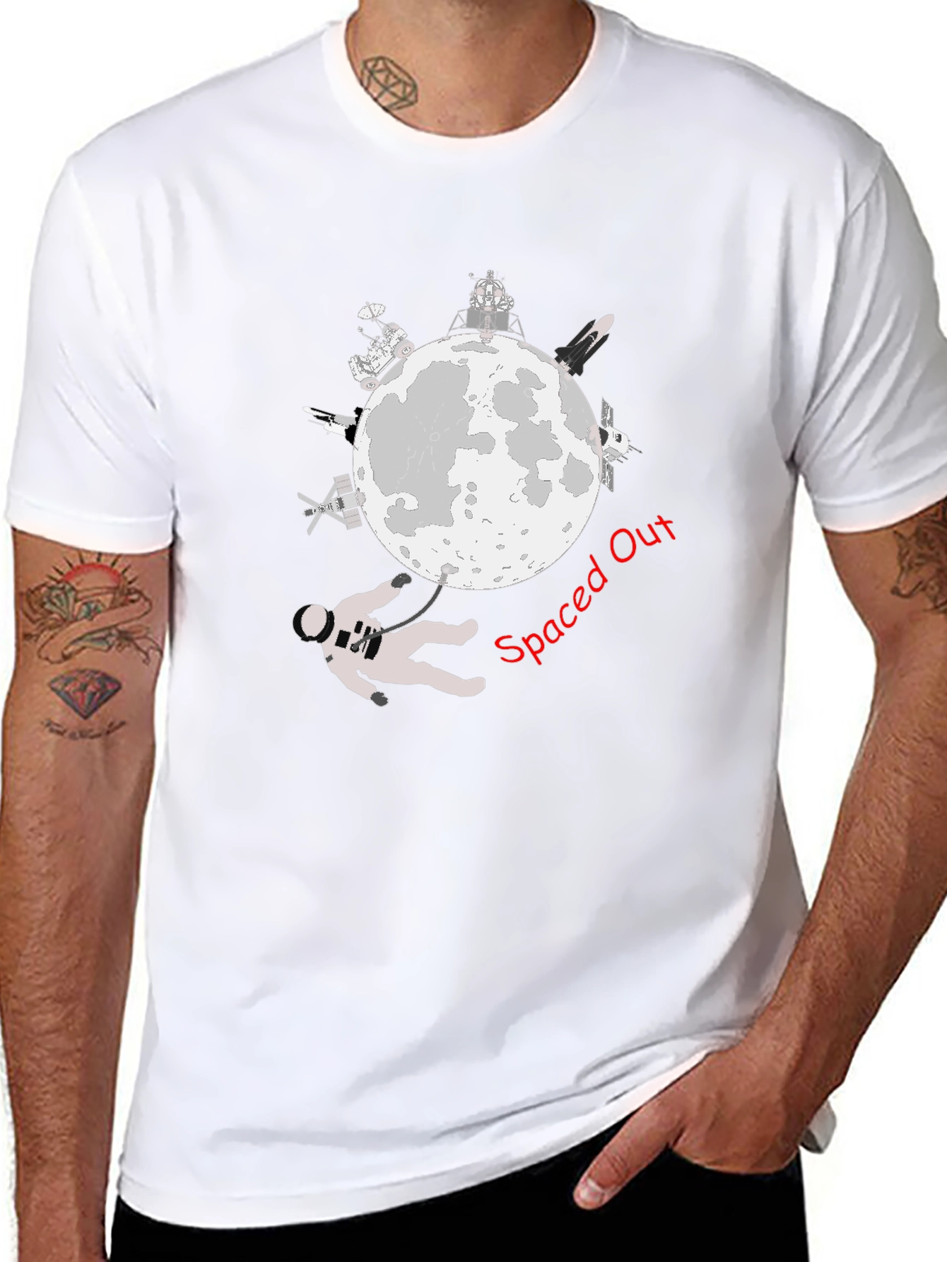 Spaced Out T-Shirt - Astronaut Design