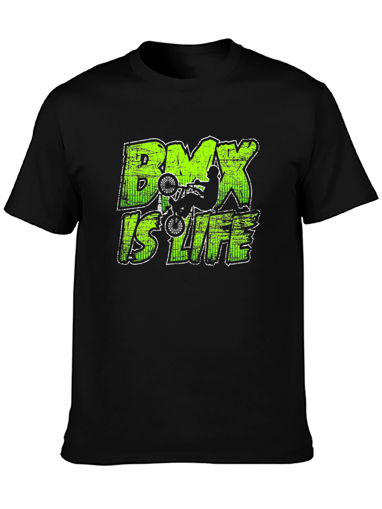 BMX Is Life Graphic Tee - Black Cotton Shirt