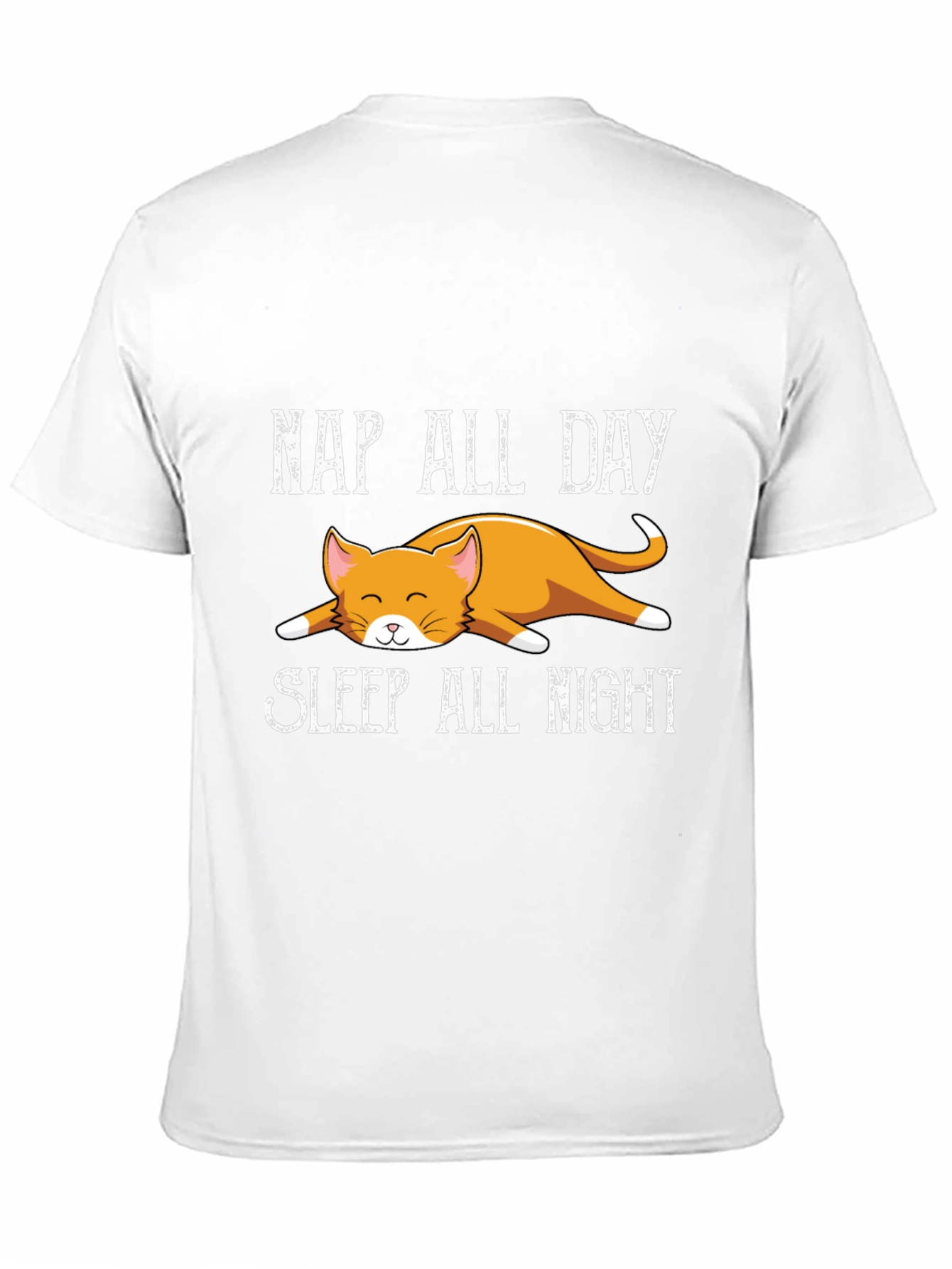 Nap All Day Sleep All Night Cat T-Shirt