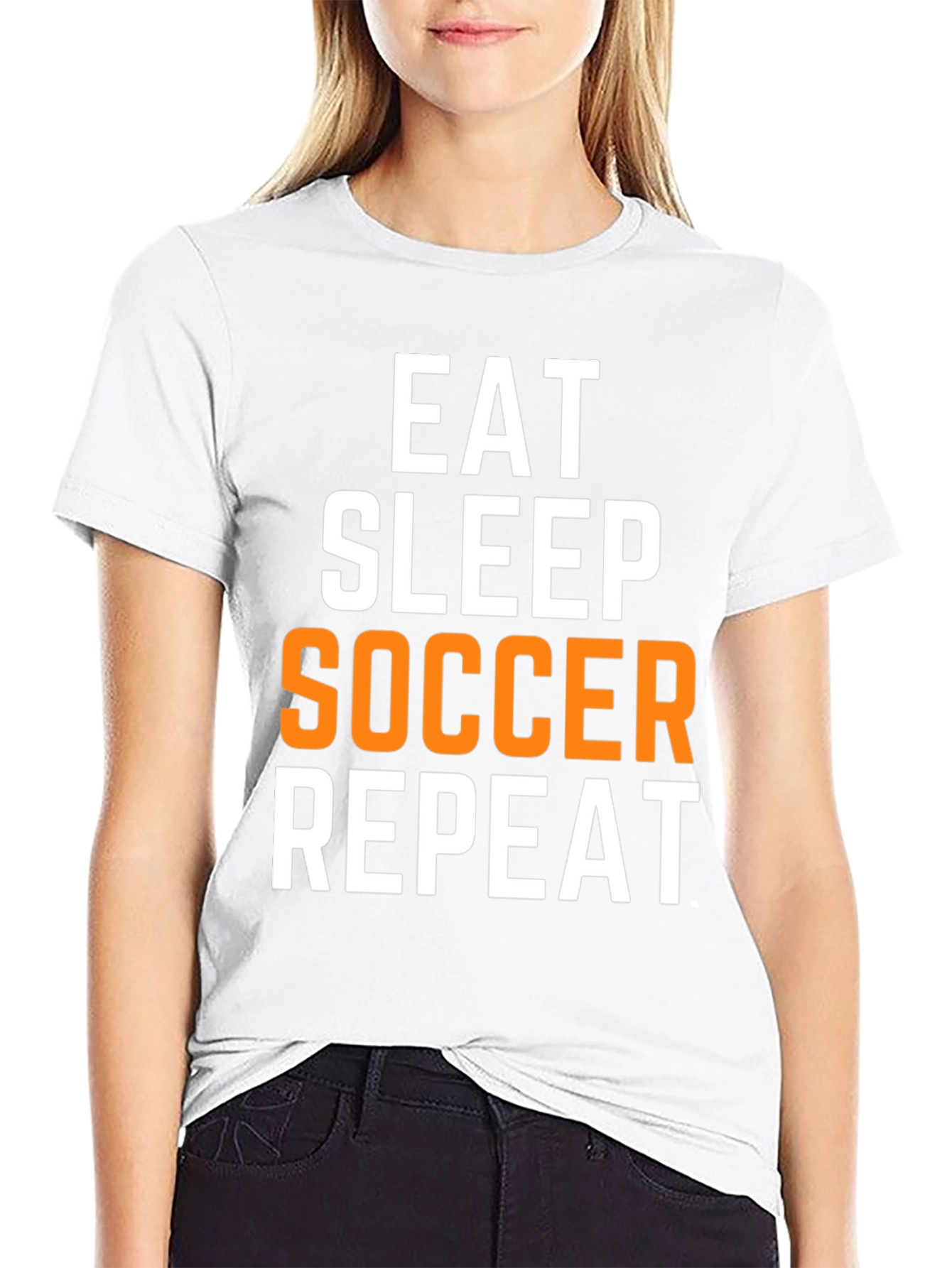 Eat Sleep Soccer Repeat Graphic T-Shirt