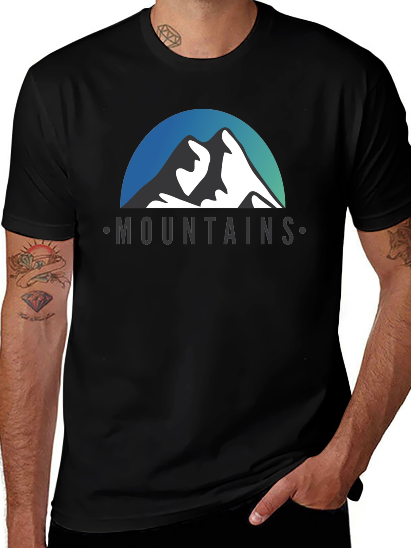 Mountains Graphic Tee - Stylish Adventure T-Shirt