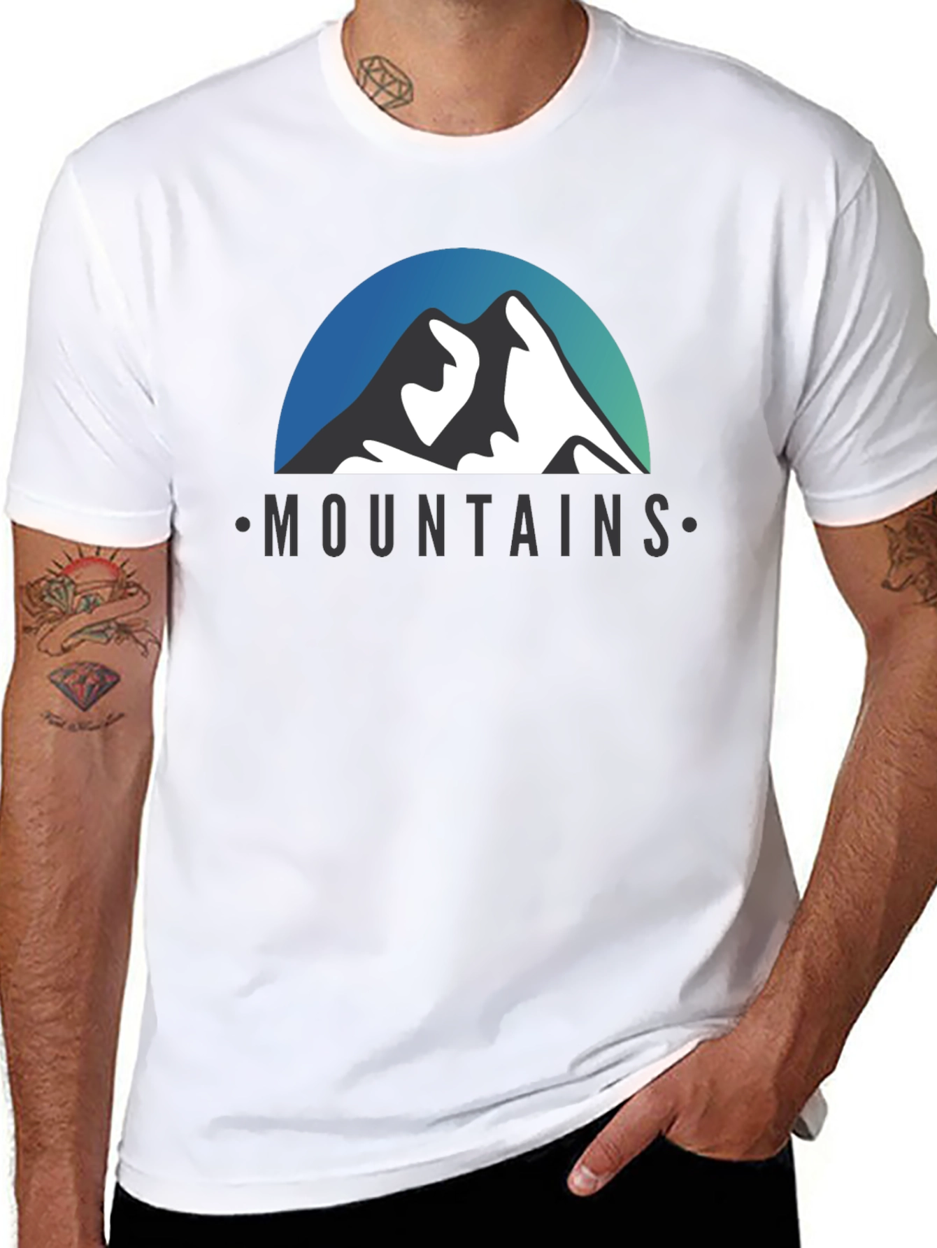 Mountains Graphic Tee - Stylish Adventure T-Shirt