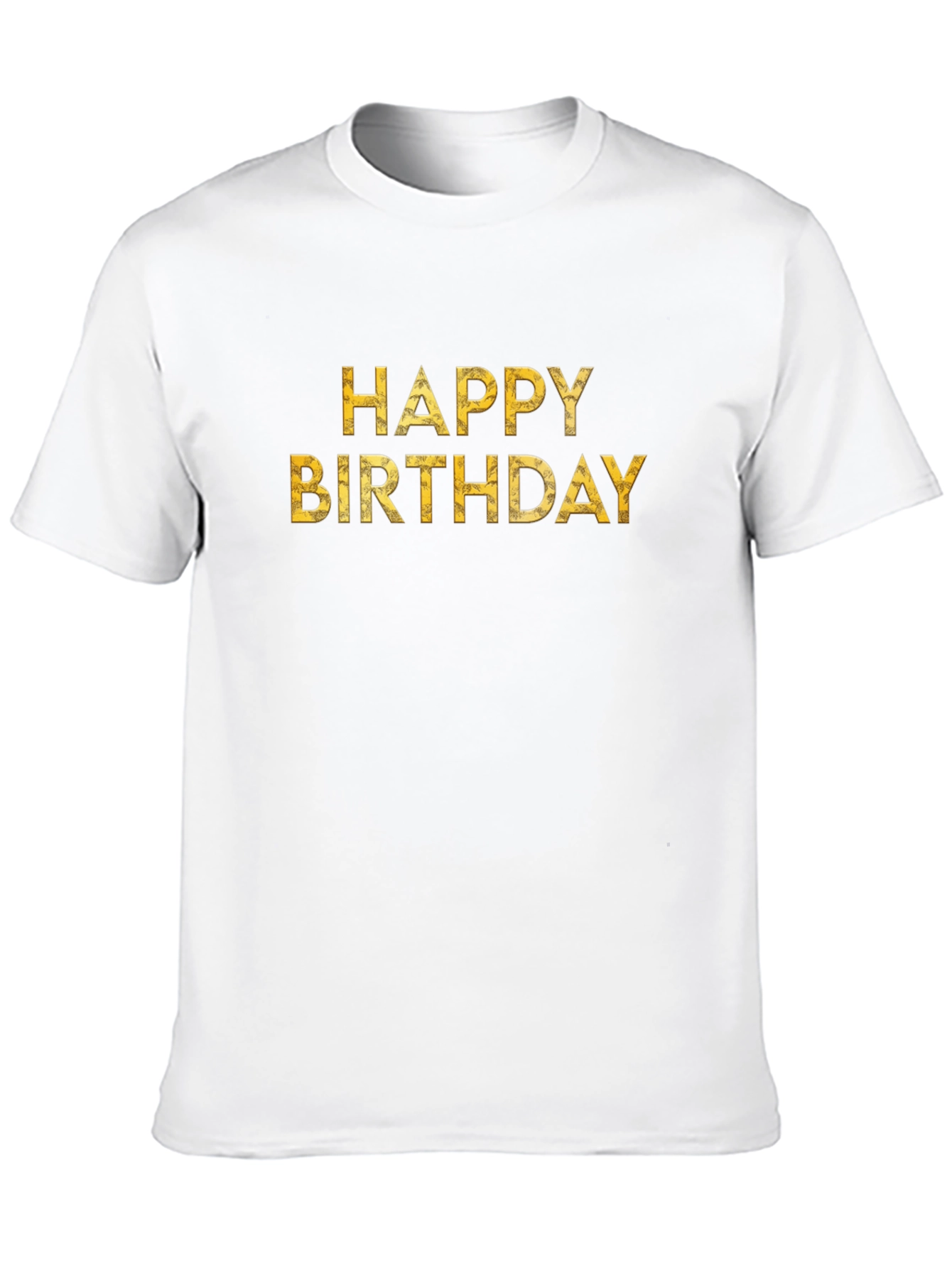 Happy Birthday Graphic Print T-Shirt