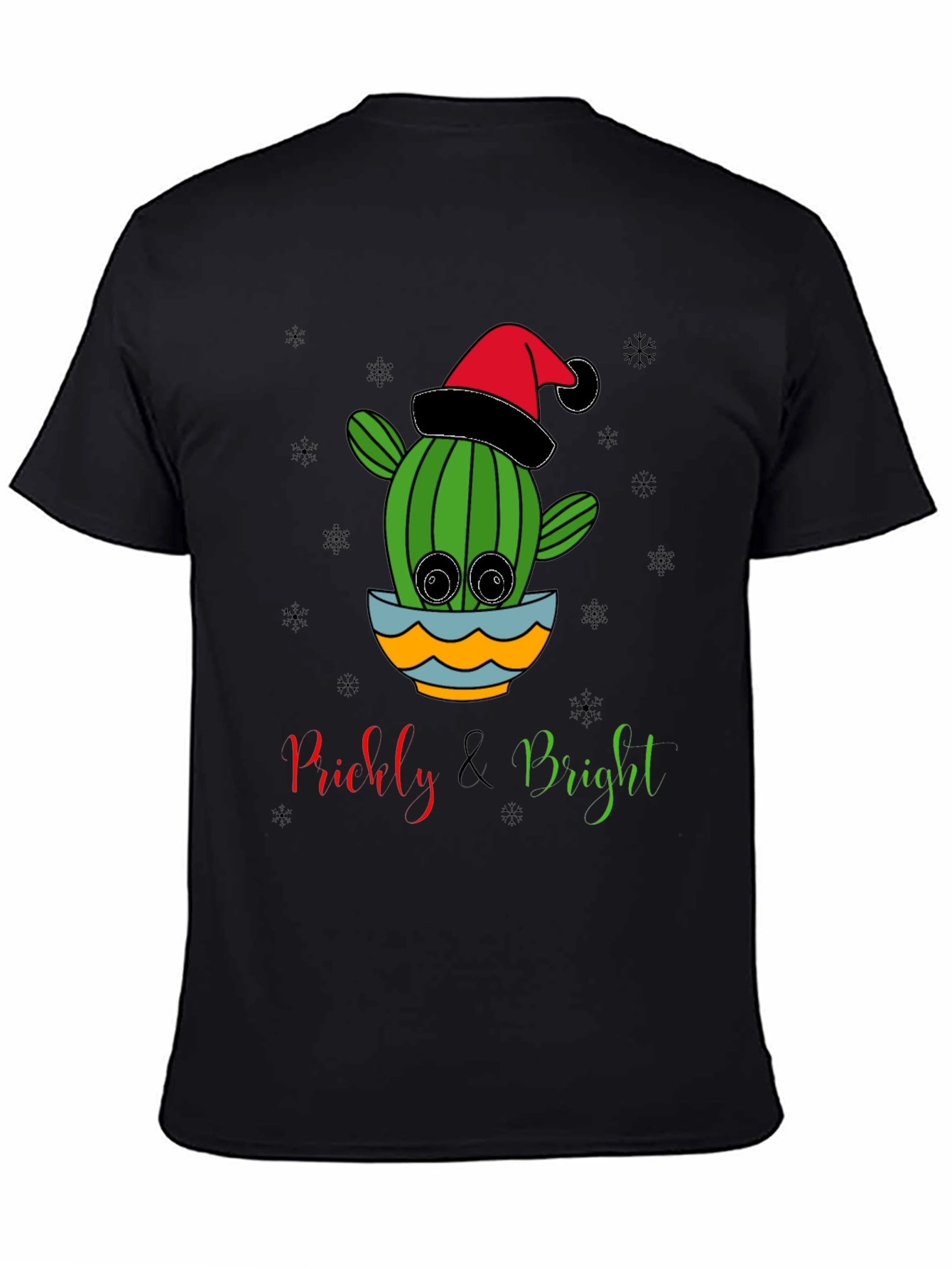 Prickly & Bright Cactus Christmas T-Shirt