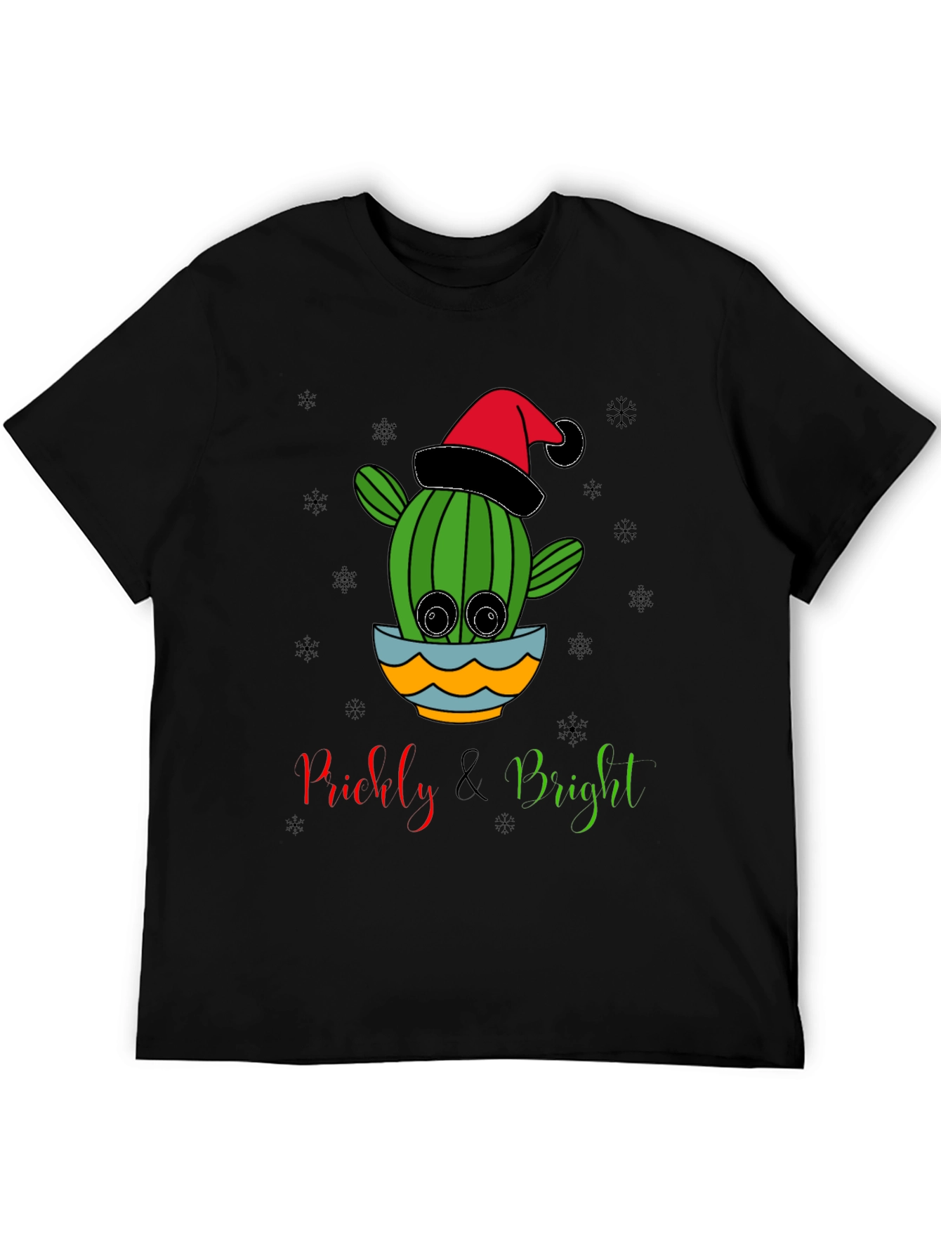 Prickly & Bright Cactus Christmas T-Shirt