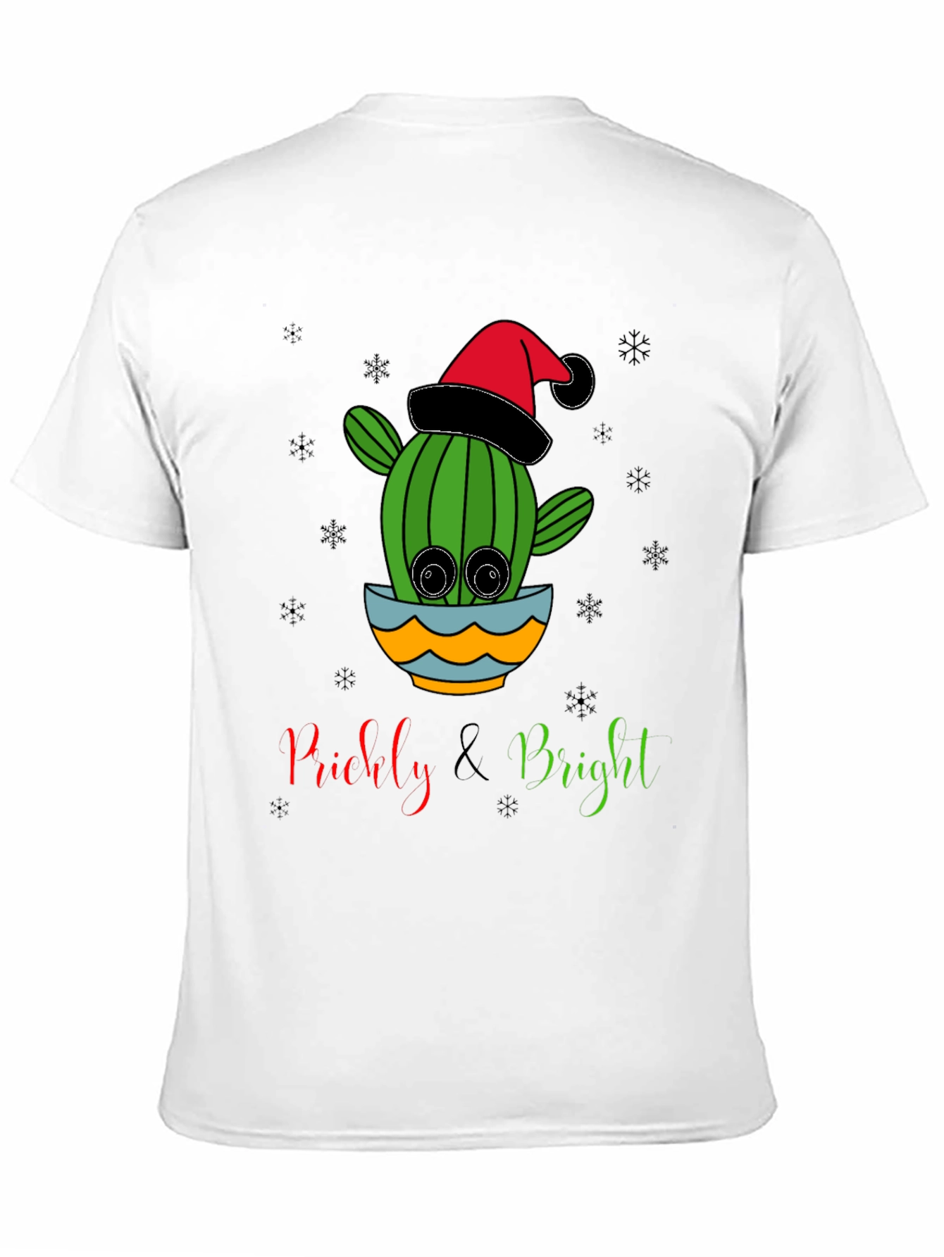 Prickly & Bright Cactus Christmas T-Shirt