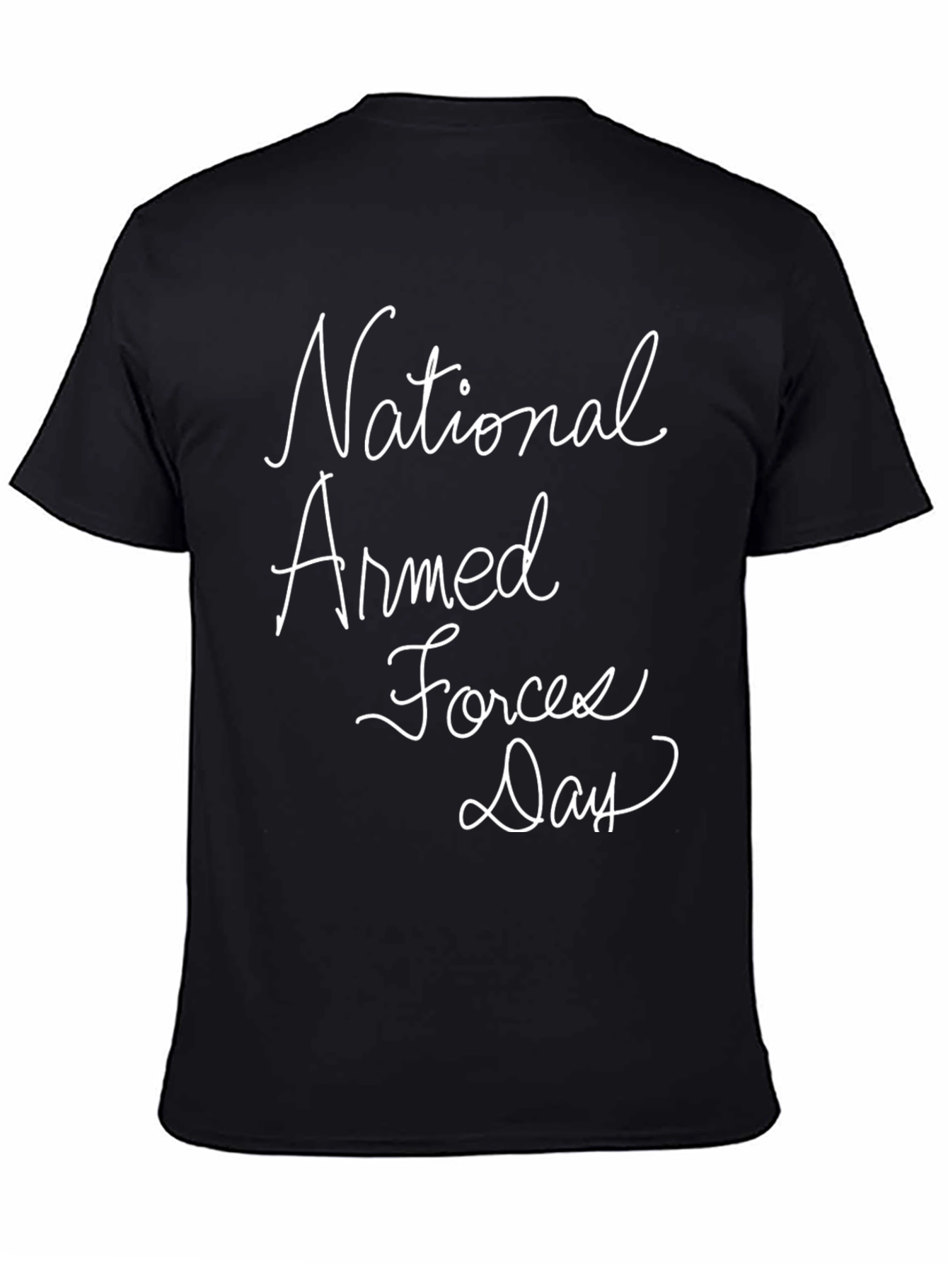 National Armed Forces Day Black T-Shirt