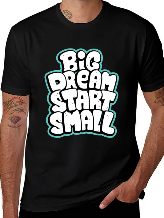 Big Dream Start Small Graphic Tee - Black
