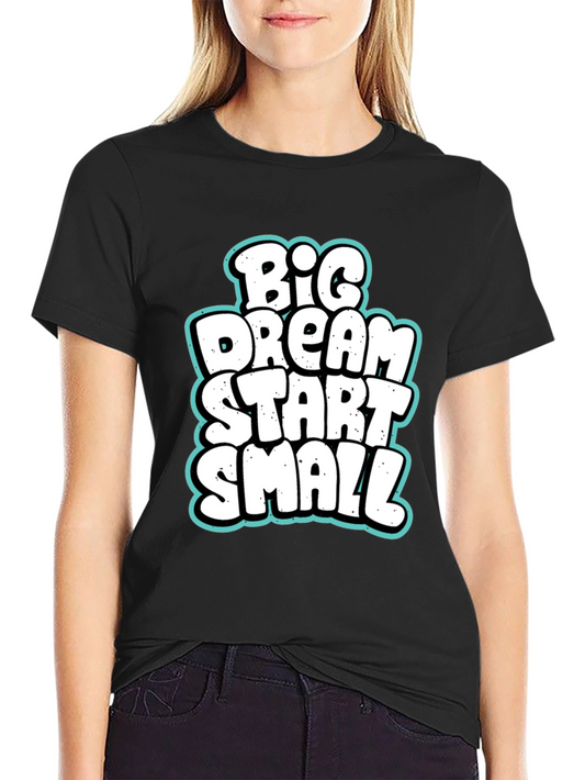 Big Dream Start Small Graphic Tee - Black