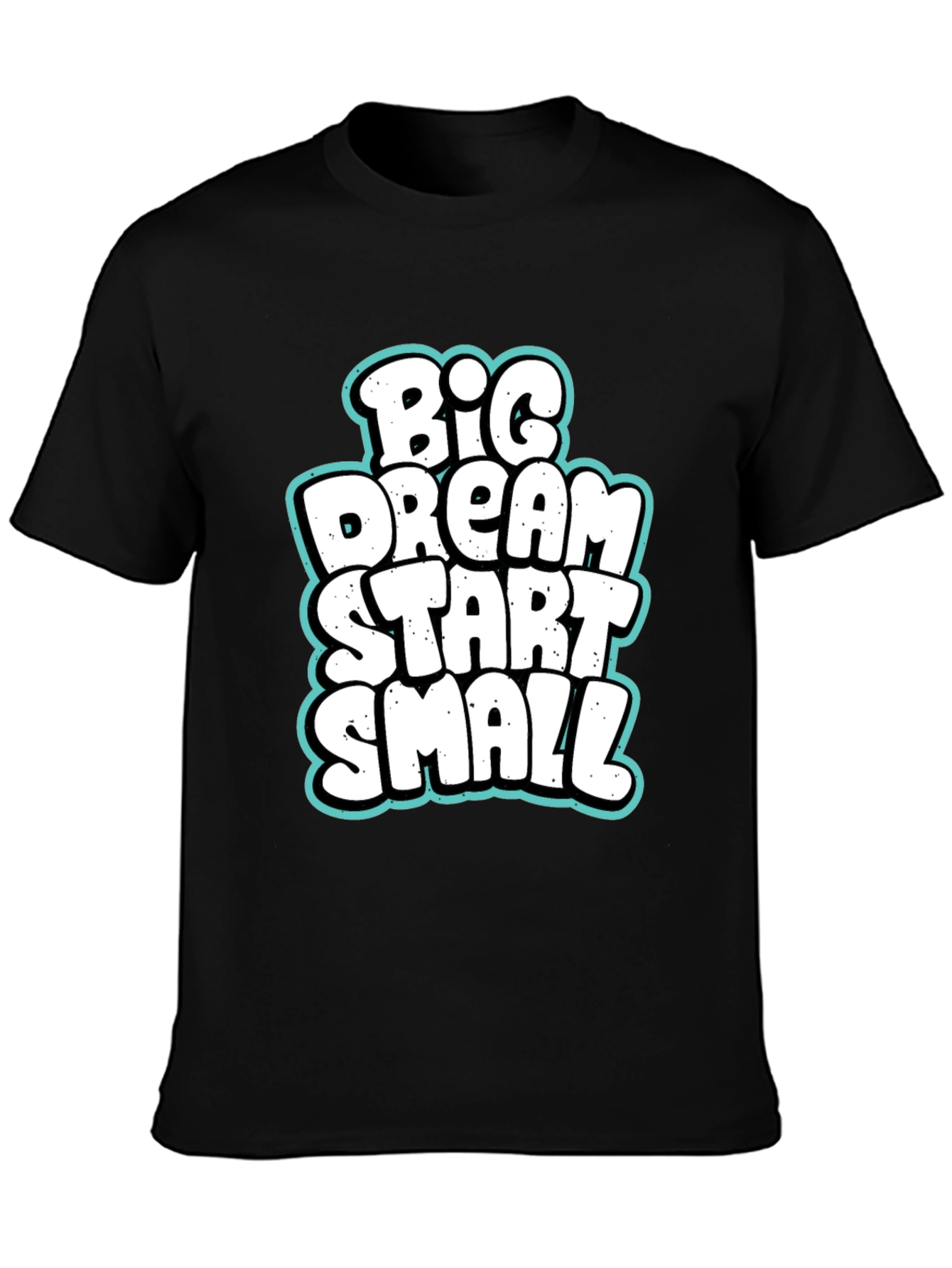 Big Dream Start Small Graphic Tee - Black