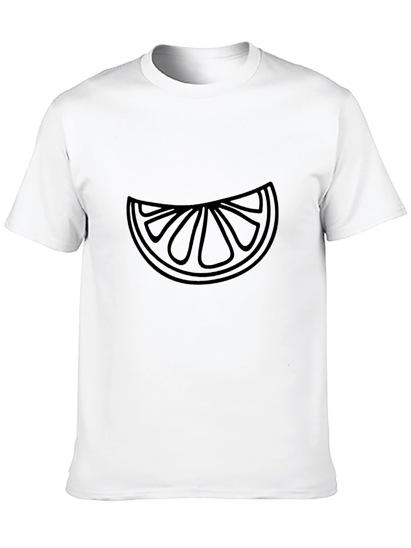 Modern Graphic Tee - Citrus Slice Design