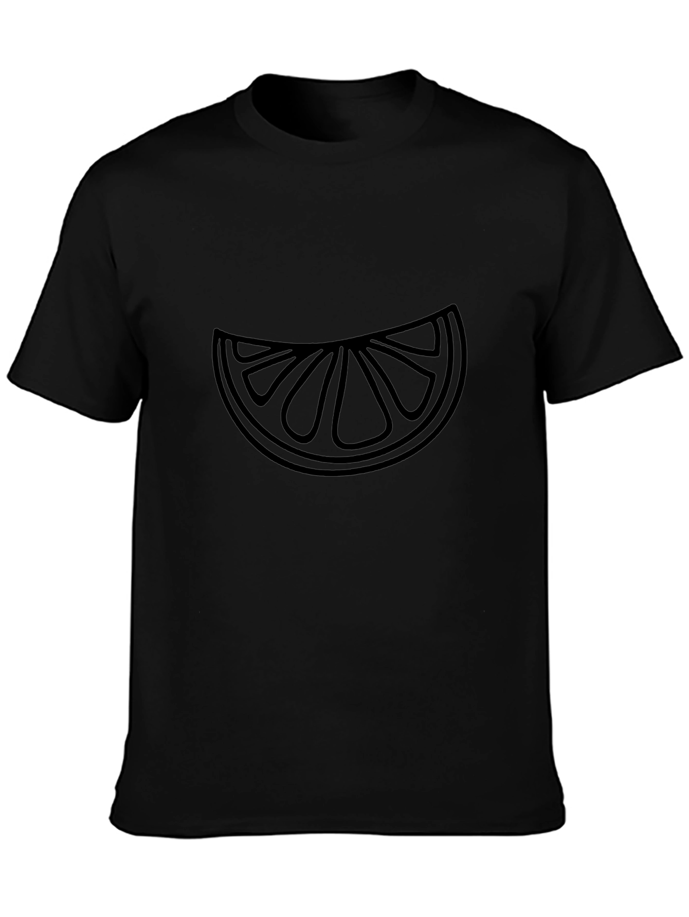 Modern Graphic Tee - Citrus Slice Design