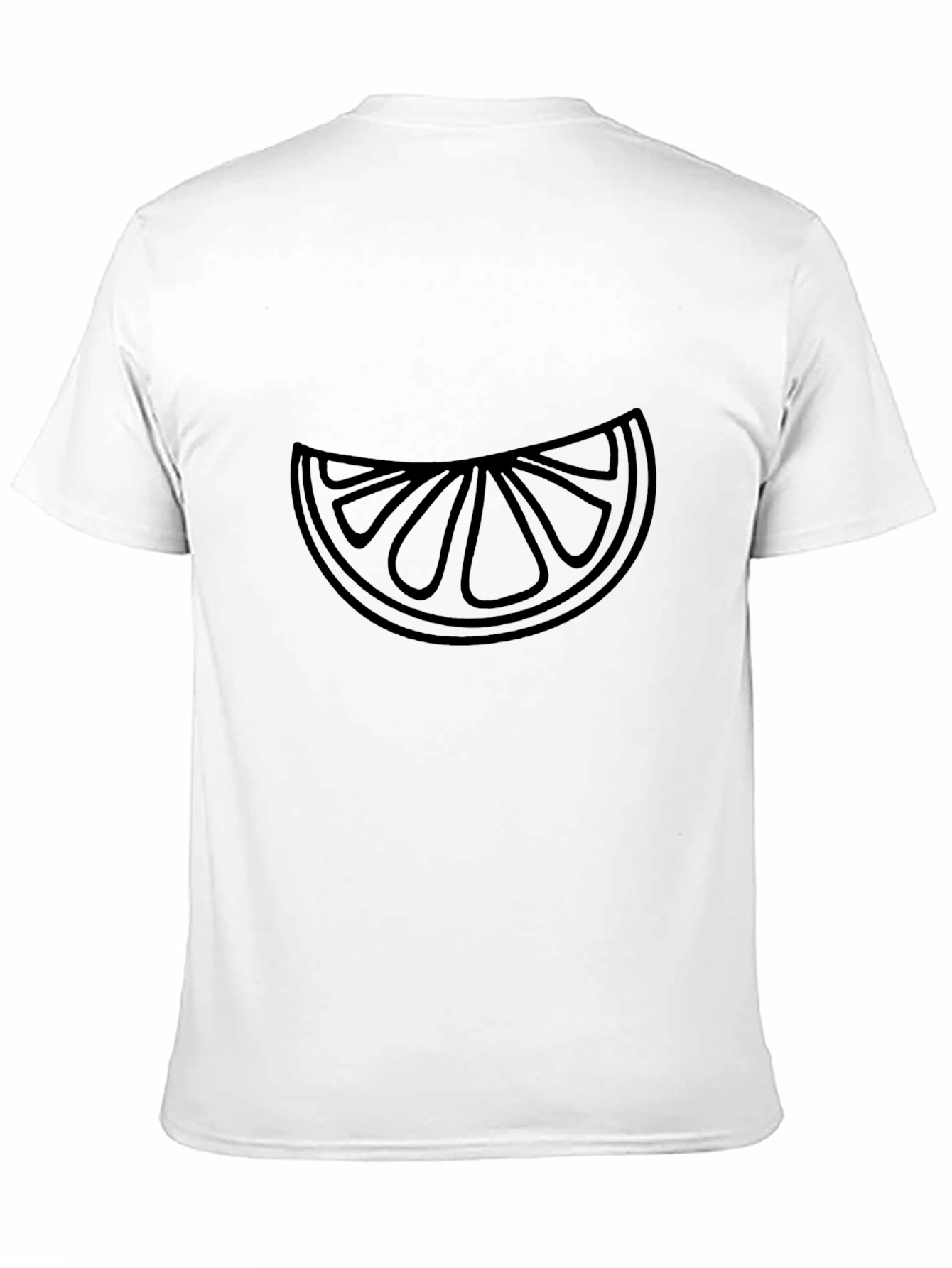 Modern Graphic Tee - Citrus Slice Design