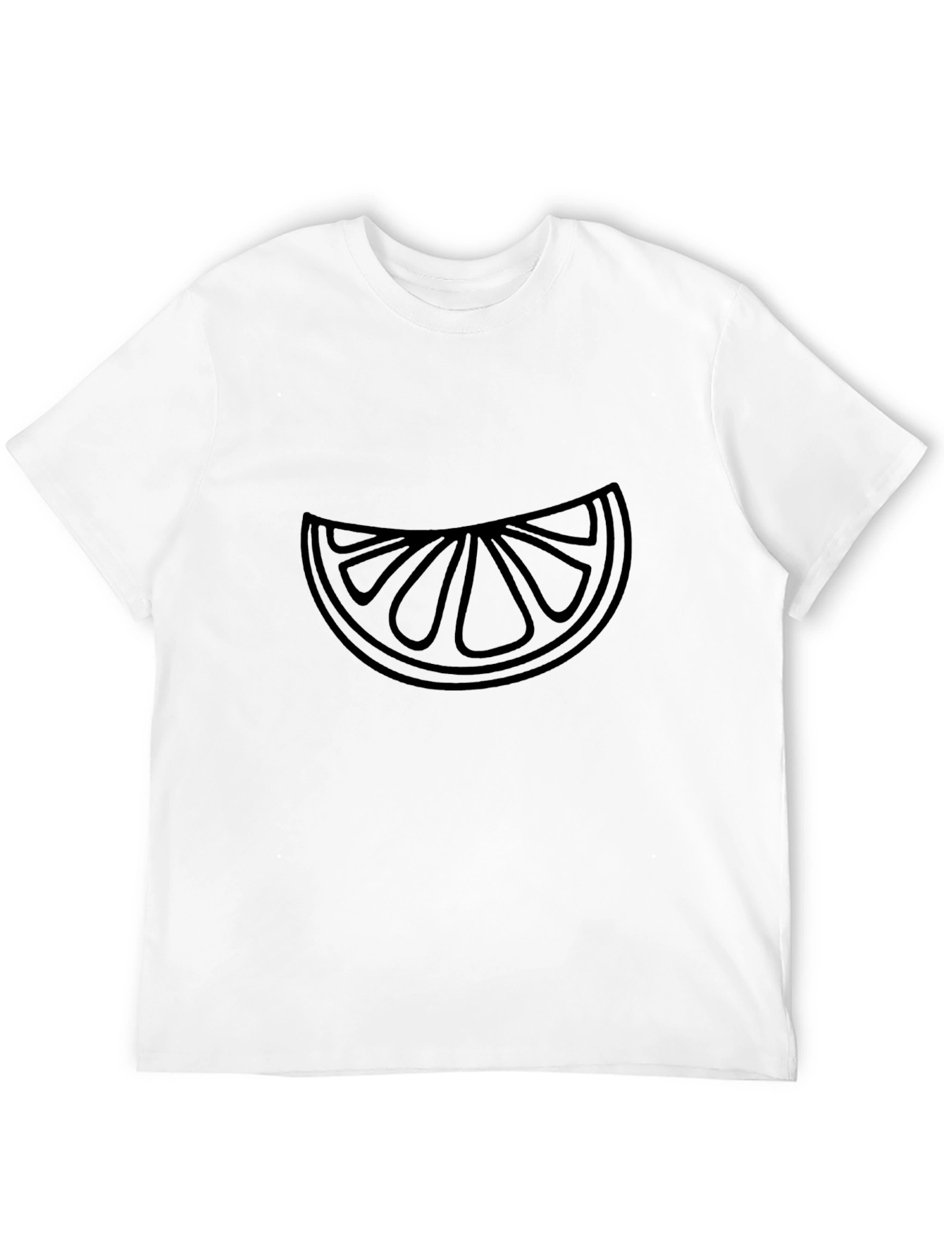 Modern Graphic Tee - Citrus Slice Design