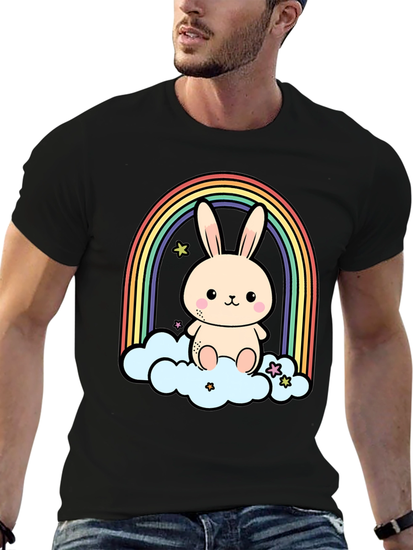 Cute Bunny Rainbow T-Shirt