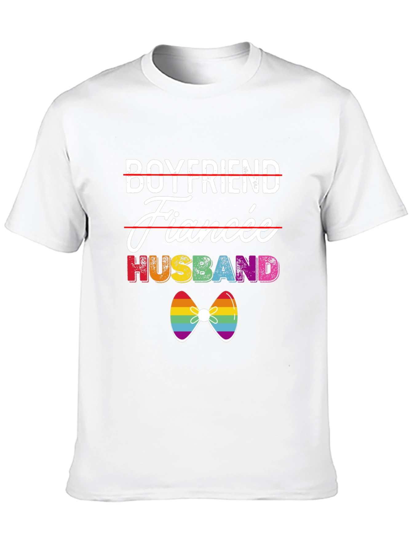 Husband Pride LGBTQ+ T-Shirt Gay Wedding Tee