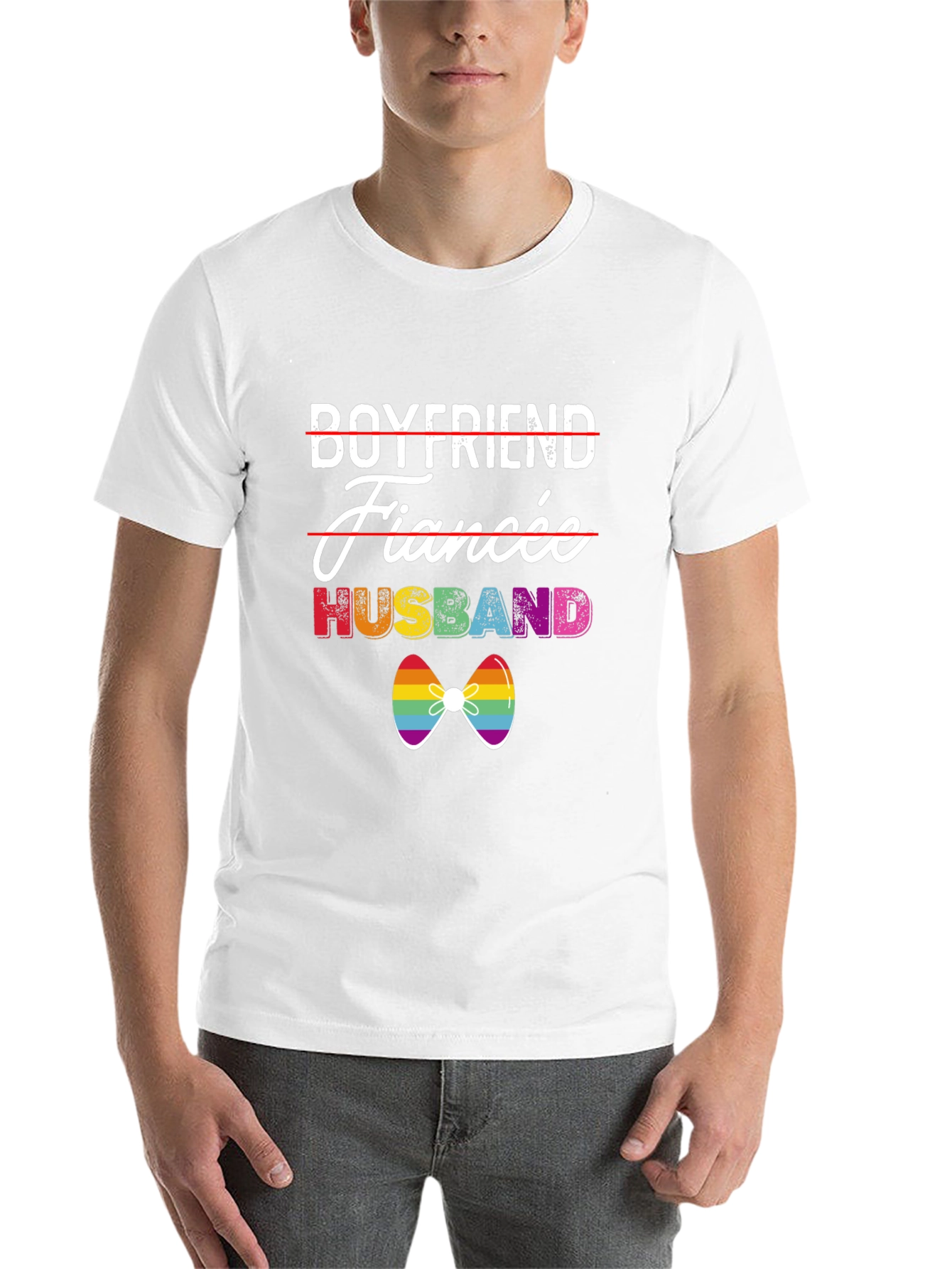 Husband Pride LGBTQ+ T-Shirt Gay Wedding Tee