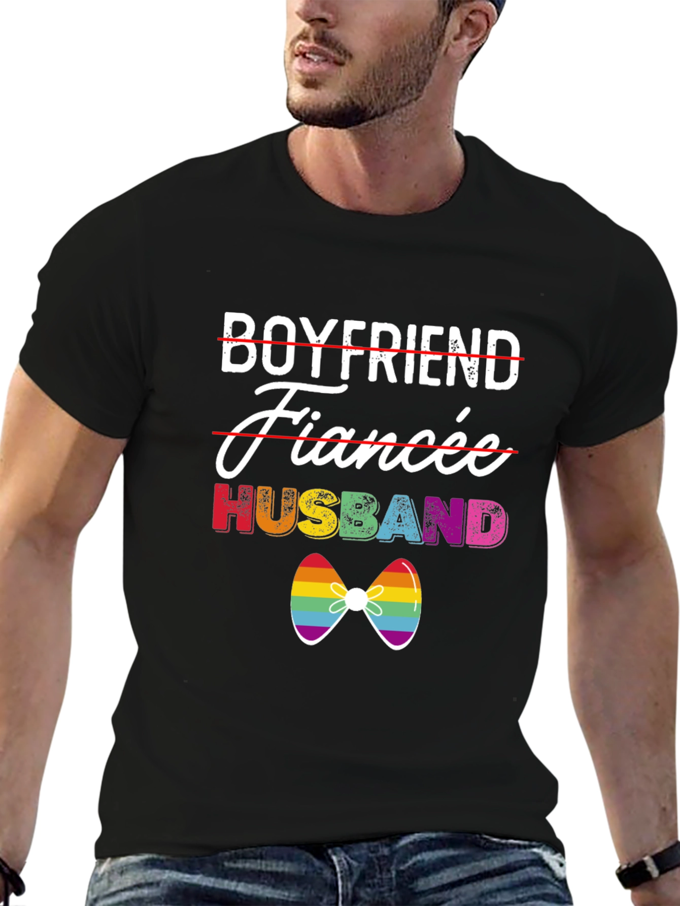 Husband Pride LGBTQ+ T-Shirt Gay Wedding Tee