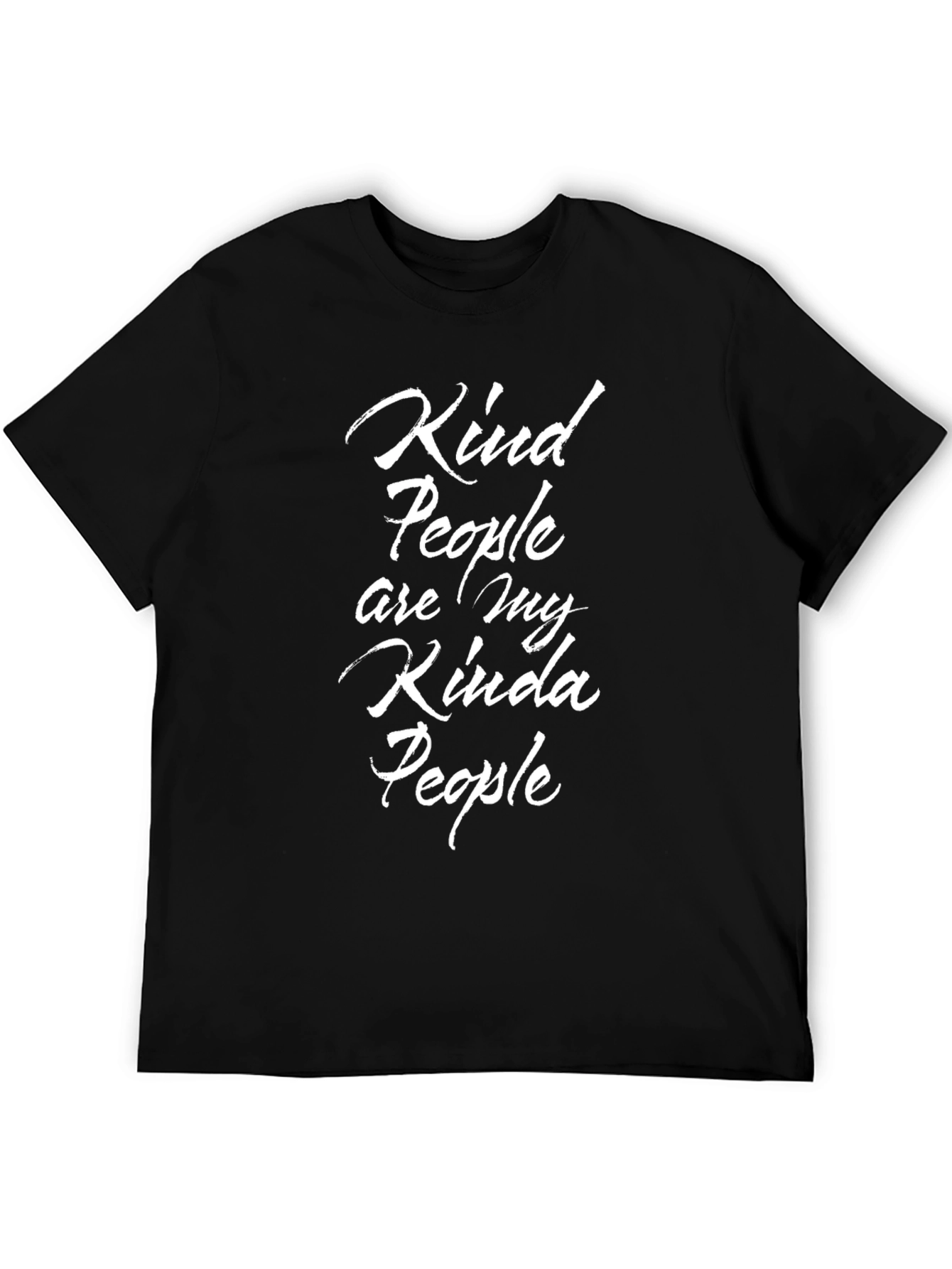 Kind People Graphic Tee - Black Crewneck Shirt