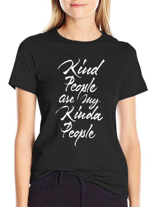 Kind People Graphic Tee - Black Crewneck Shirt