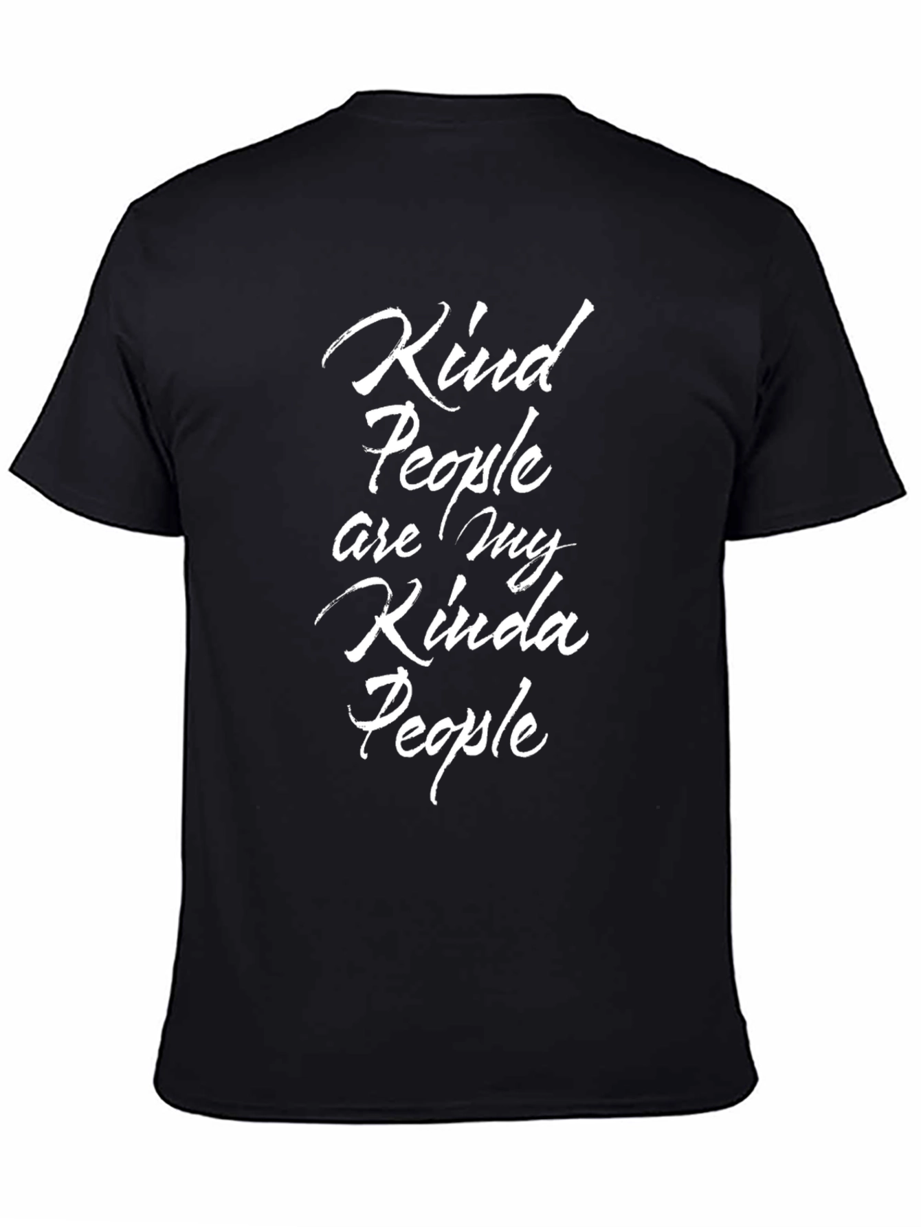 Kind People Graphic Tee - Black Crewneck Shirt