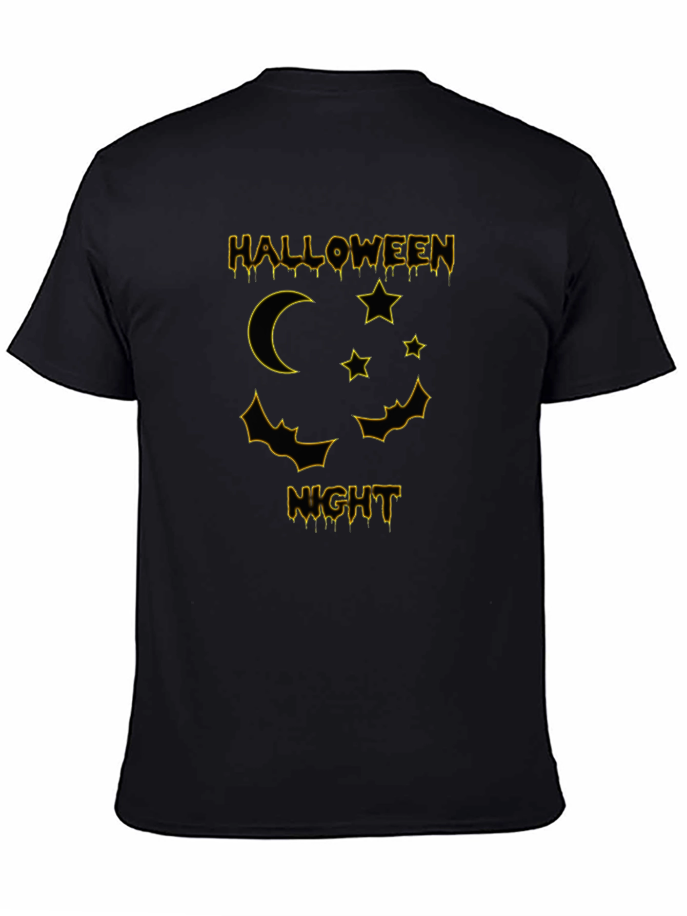 Halloween Night Graphic Tee - Black