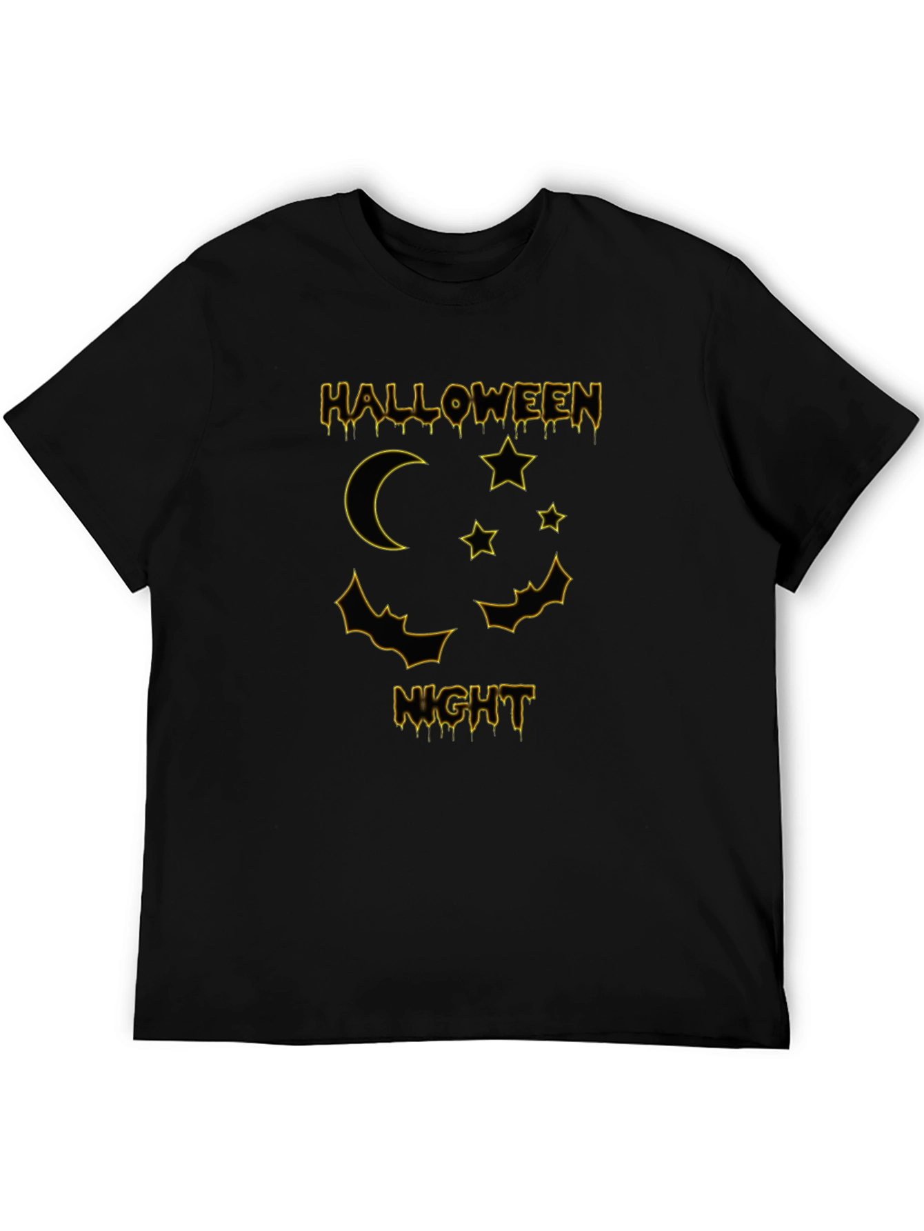 Halloween Night Graphic Tee - Black